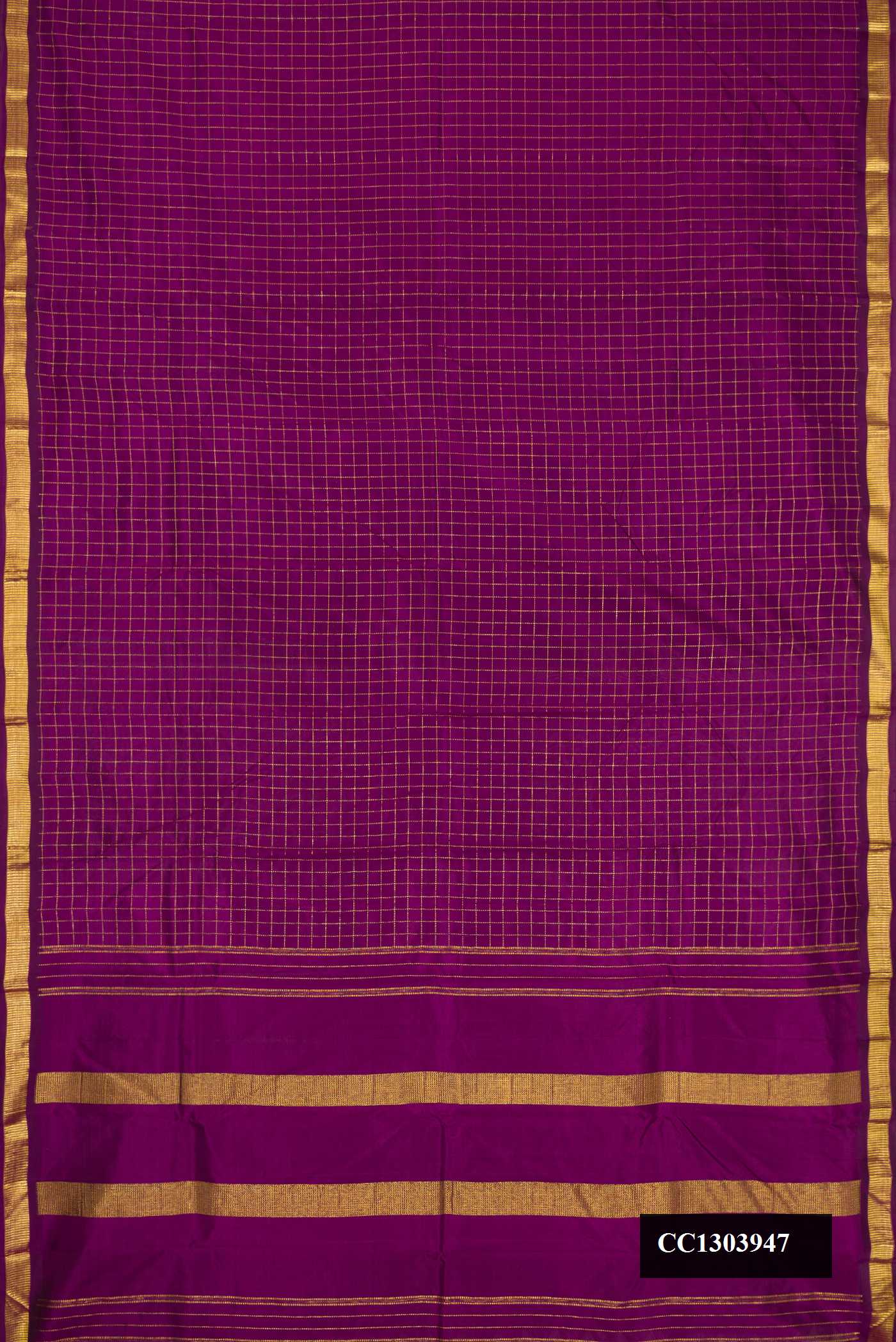 Purple Dual Tone Kanchipuram Silk Saree