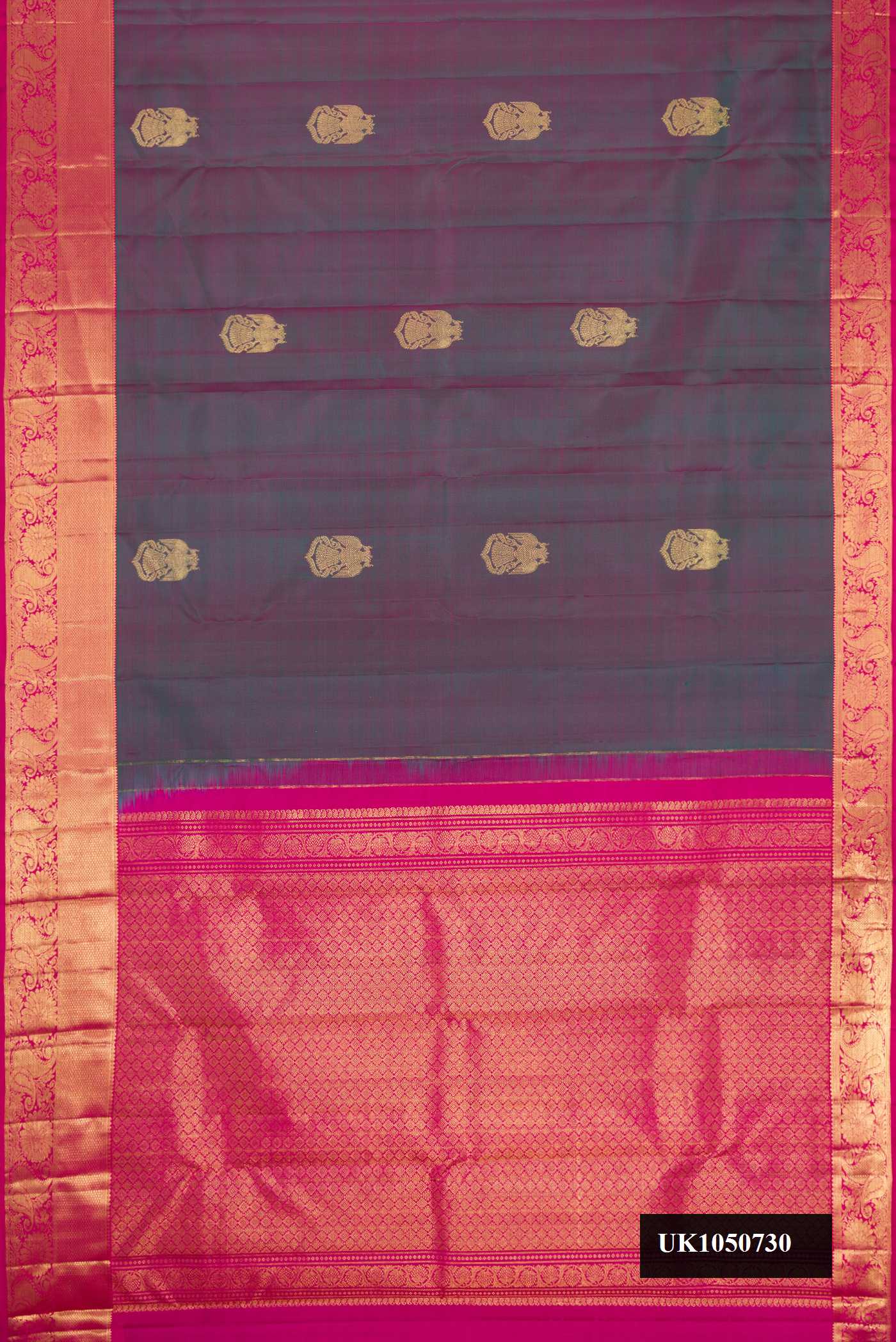 Purple Dual Tone Kanchipuram Silk Saree