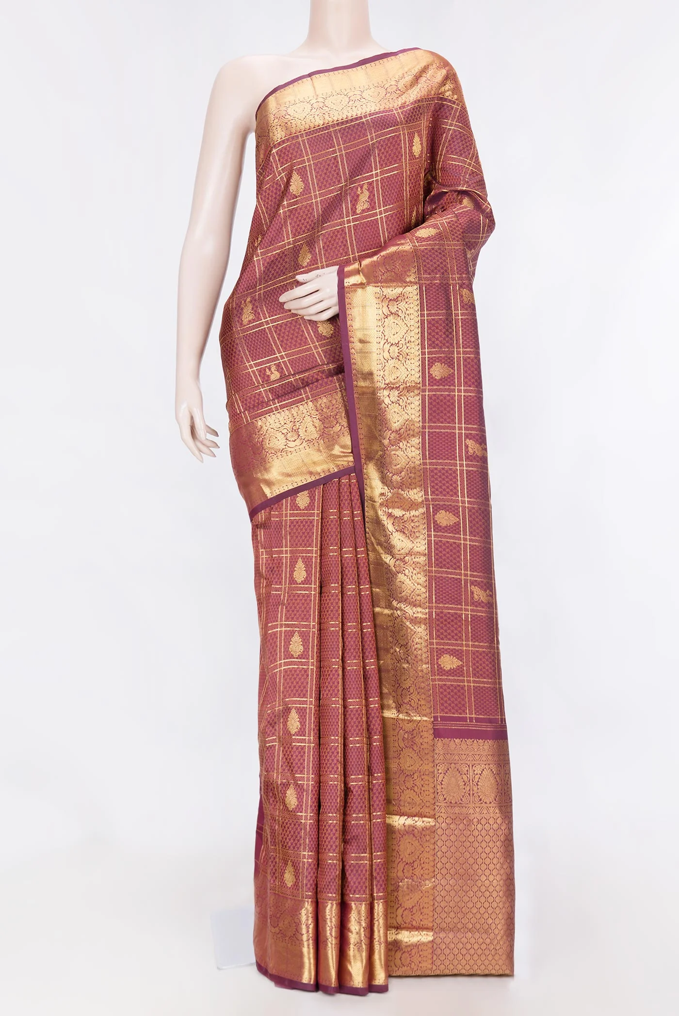 Maroon Kanjivaram Silk Saree