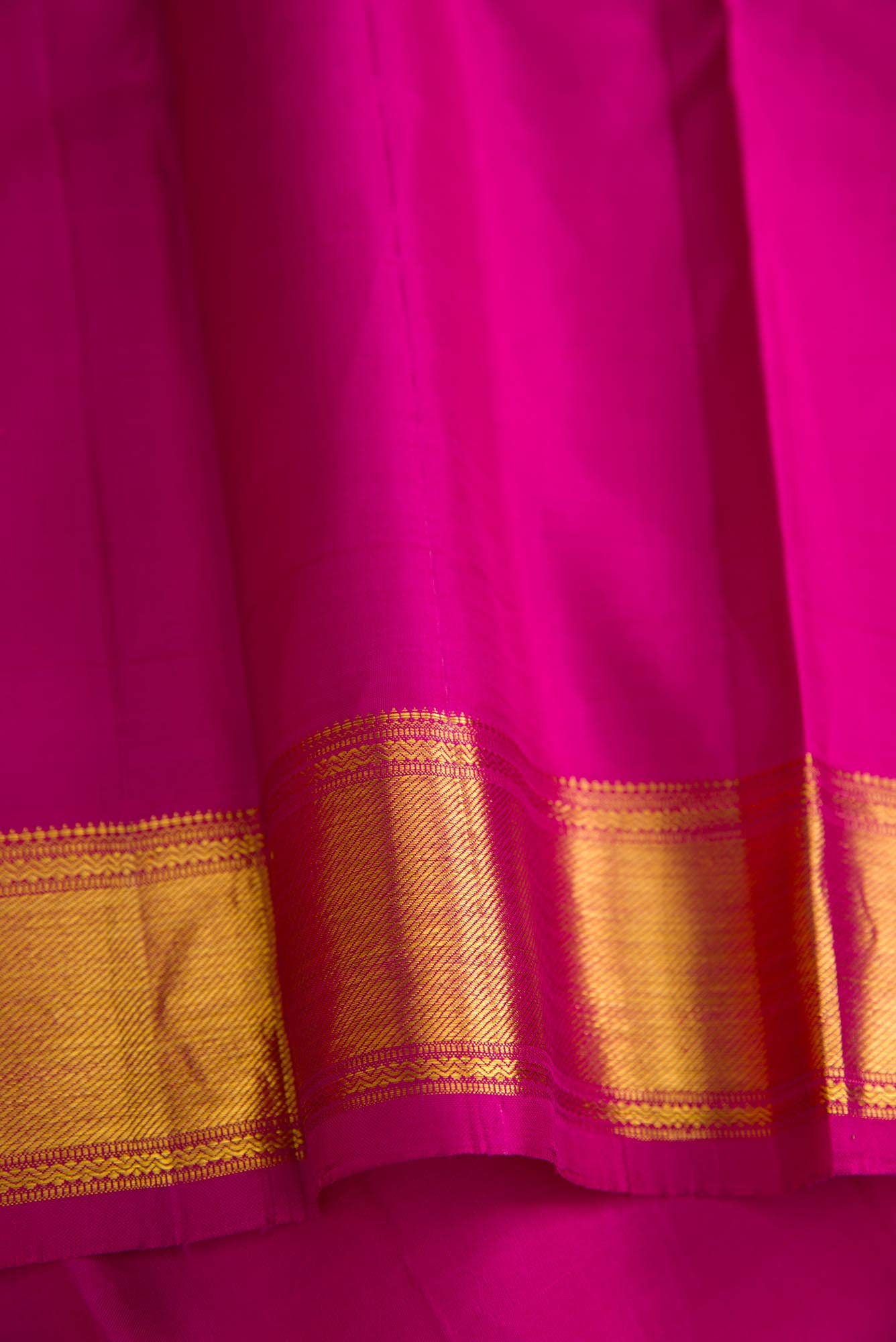 Purple Dual Tone Kanjivaram Silk Saree - Image 6