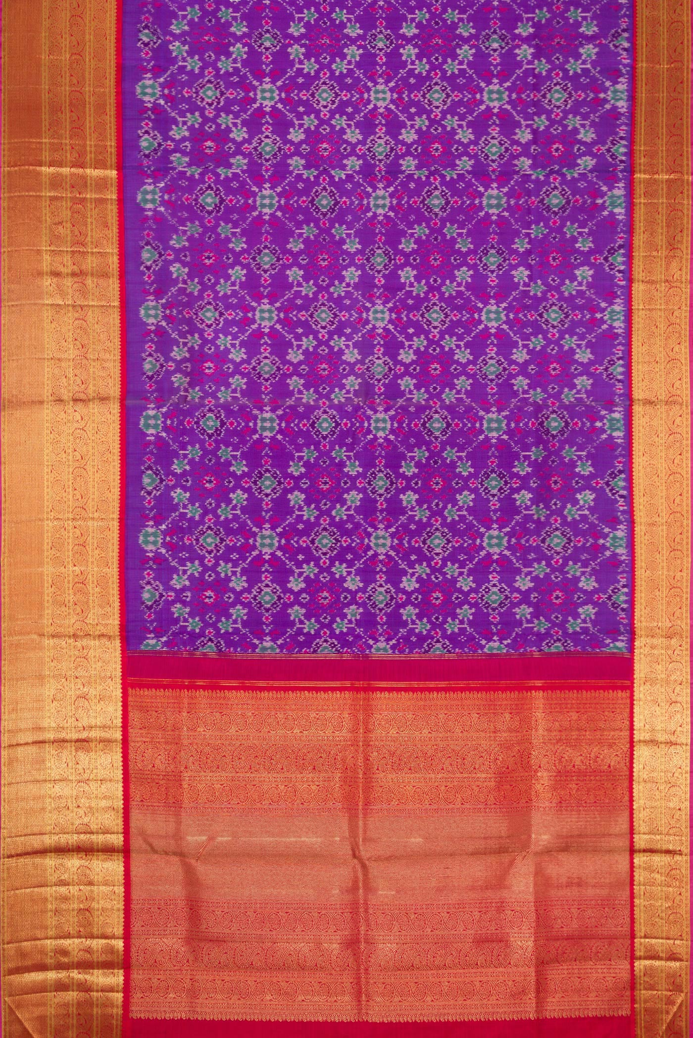 Violet Kanjivaram Silk Saree - Image 6