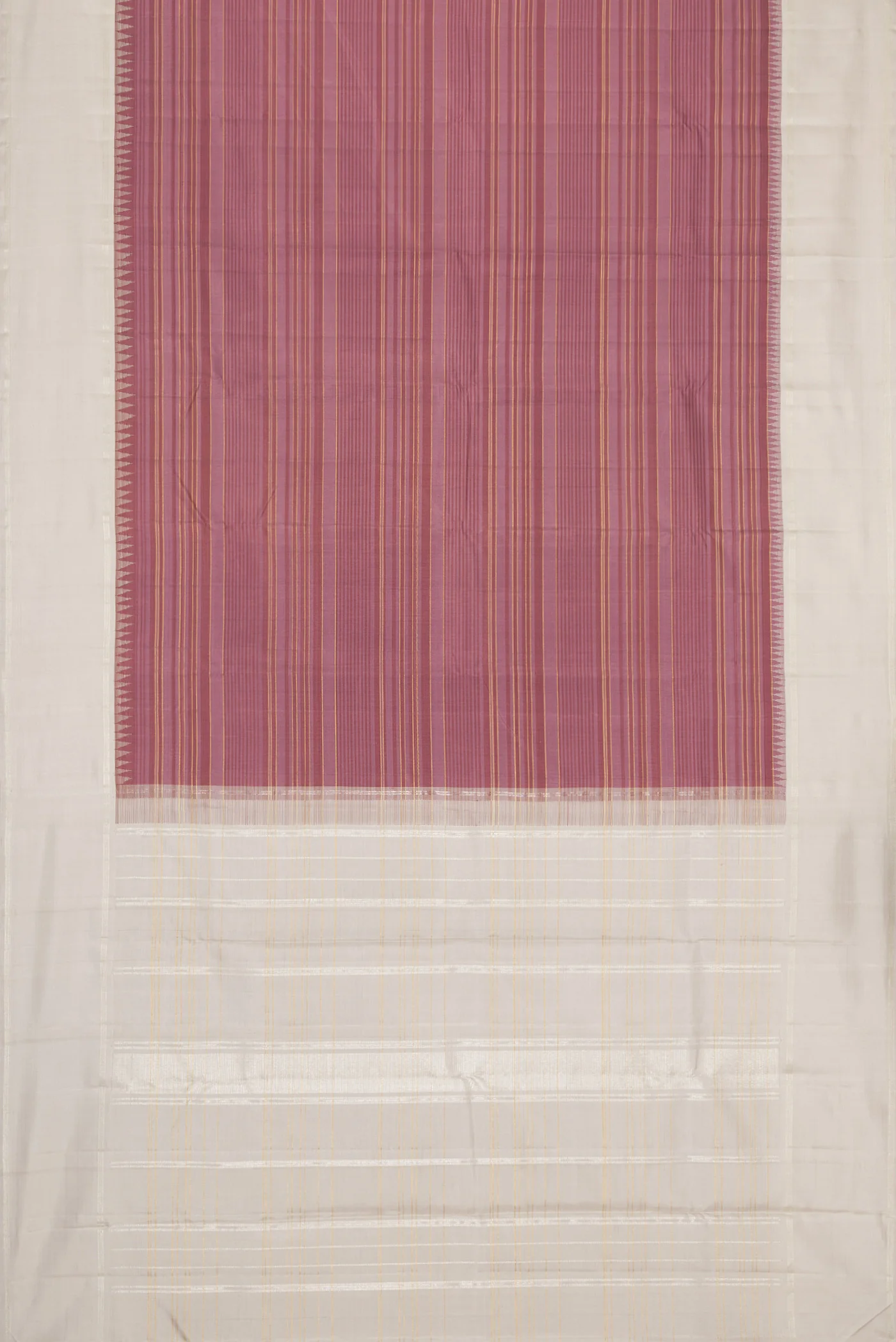 Mauve Kanjivaram Silk Saree - Image 6