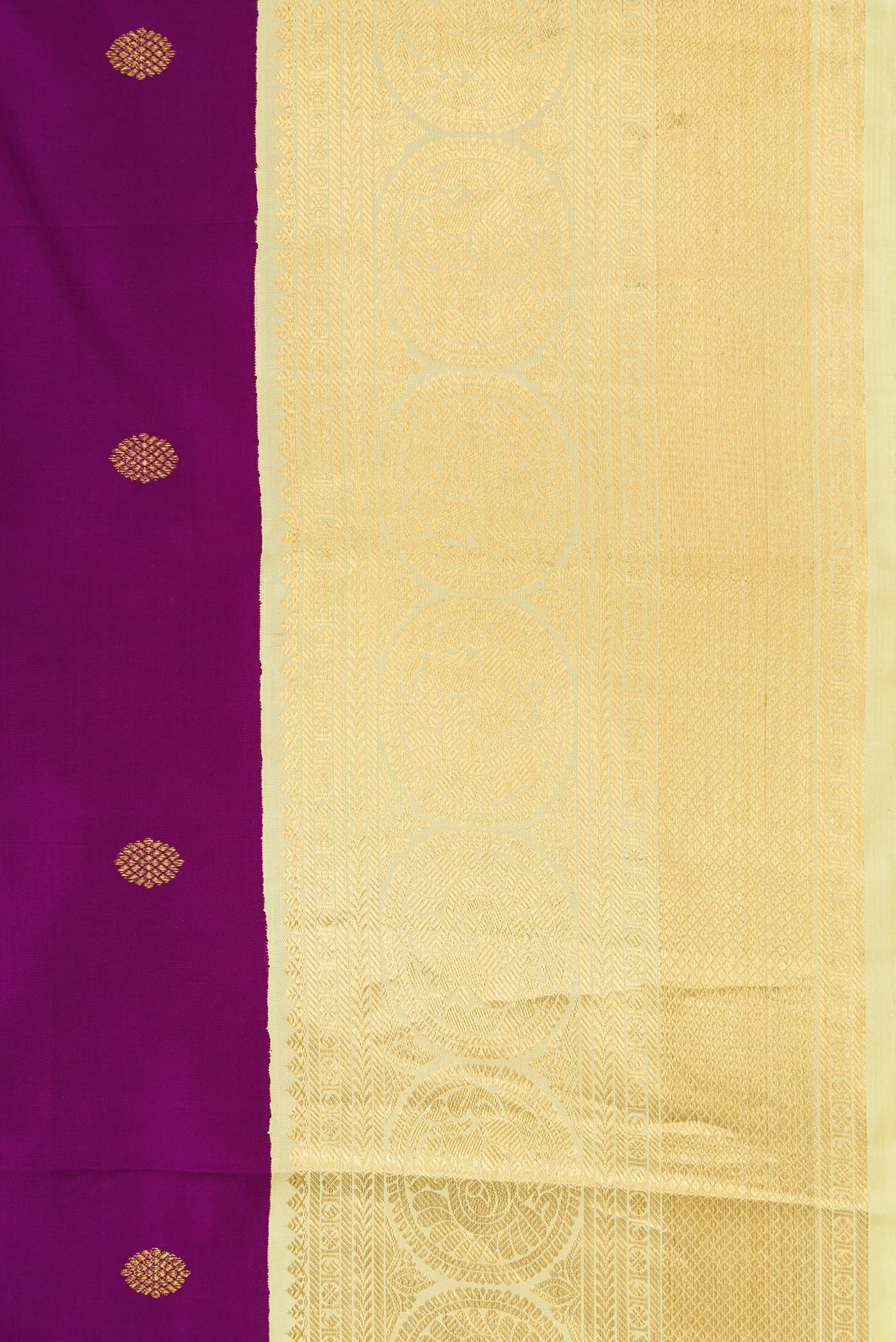Purple Kanjivaram Silk Saree - Image 3