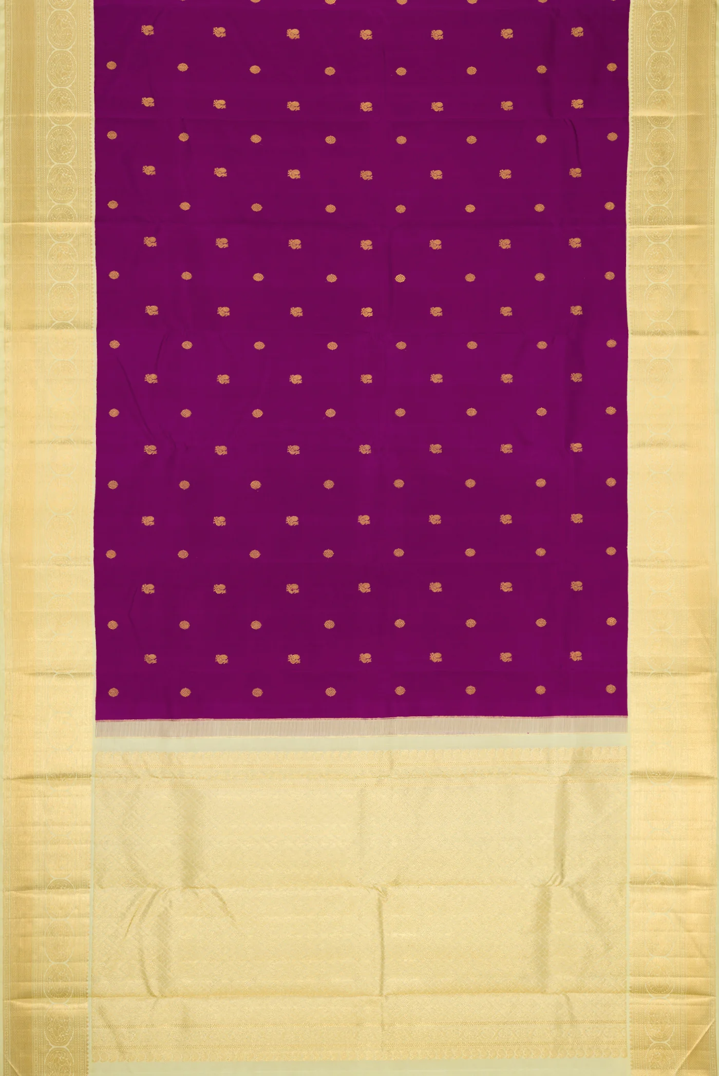 Purple Kanjivaram Silk Saree - Image 6