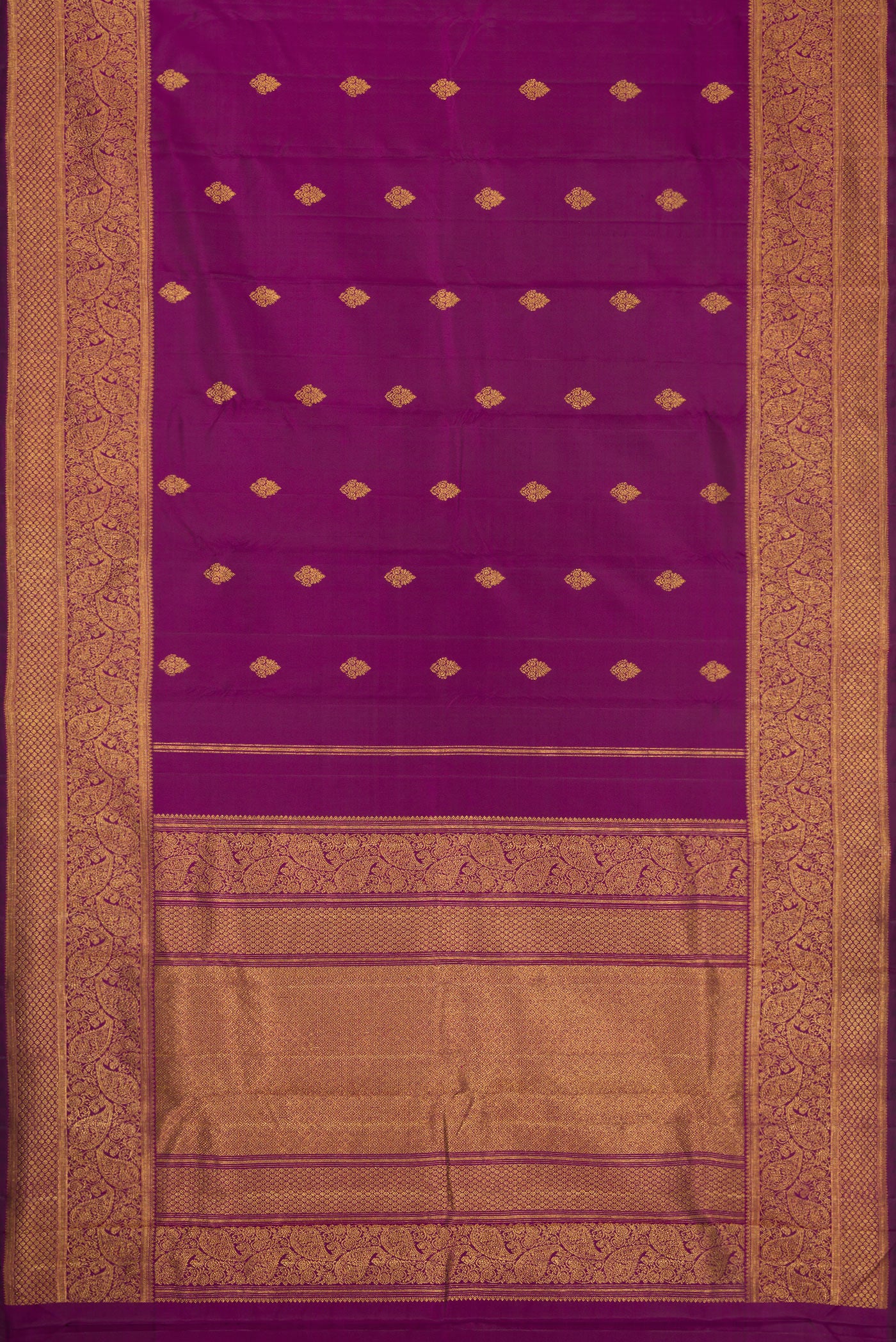 Purple Kanjivaram Silk Saree - Image 6