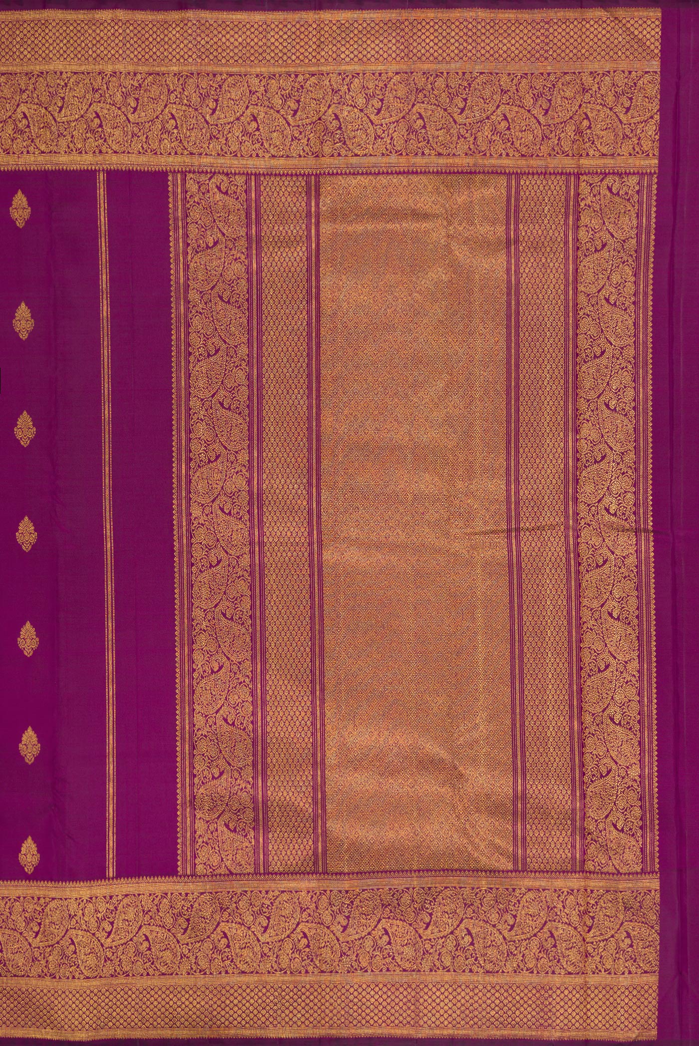 Purple Kanjivaram Silk Saree - Image 7