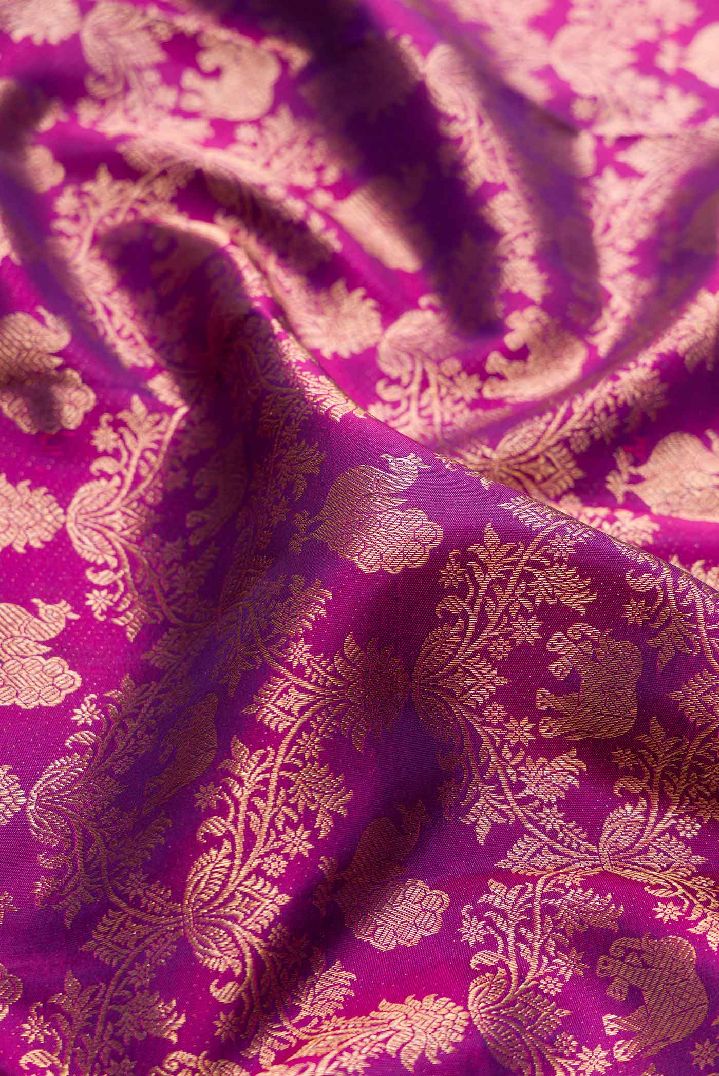 Purple Kanjivaram Silk Saree - Image 2