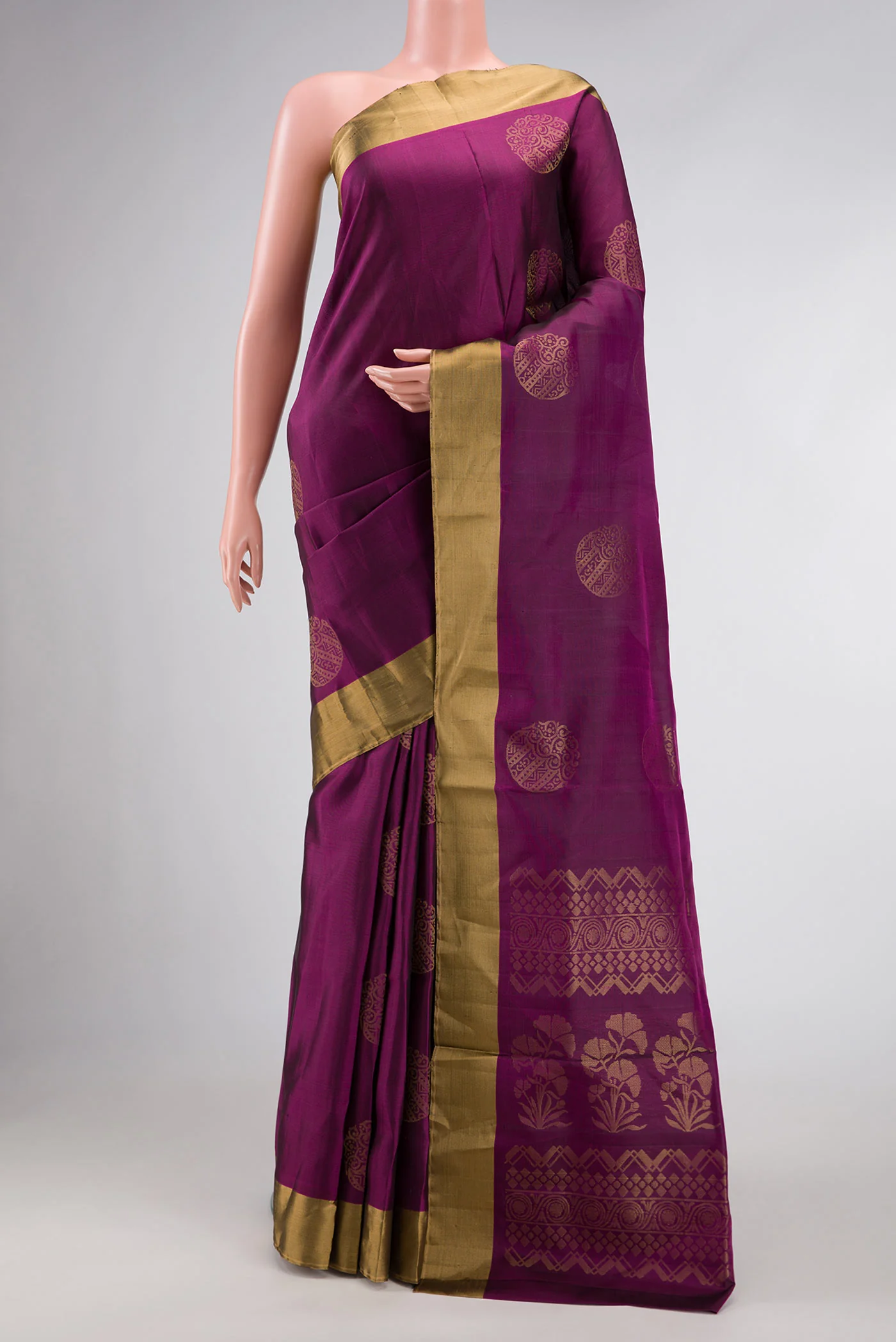 Purple Soft Silk Saree