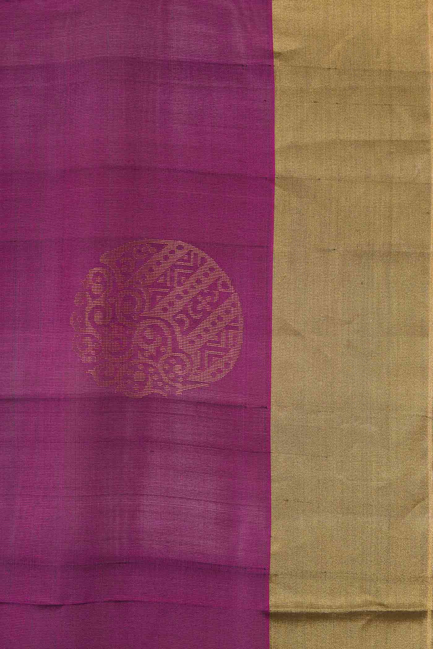 Purple Soft Silk Saree - Image 3