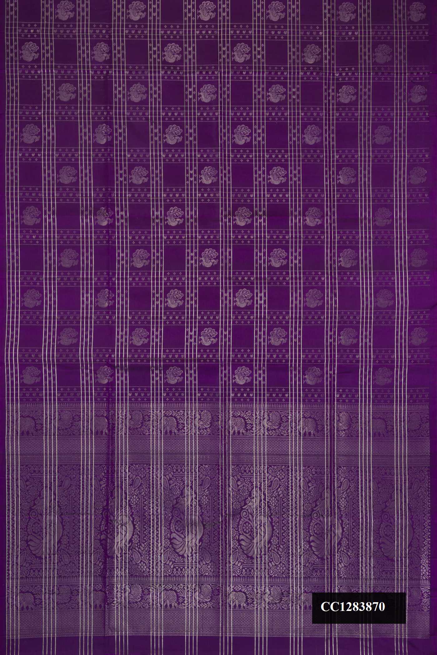 Purple Dual Tone Soft Silk Saree