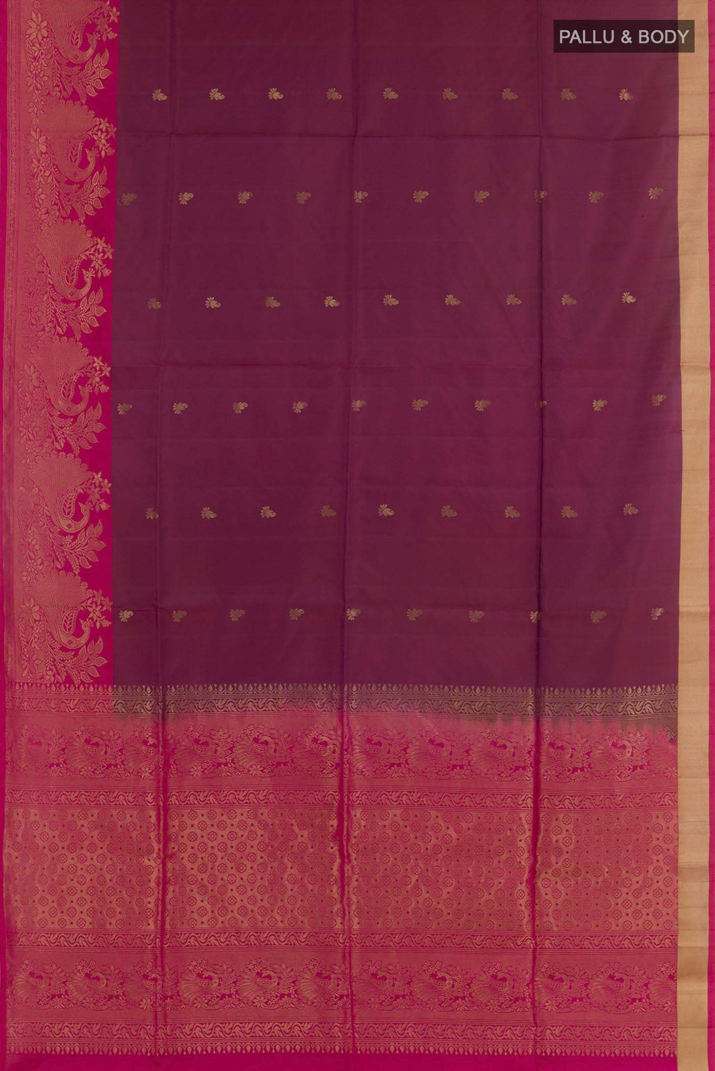 Purple Soft Silk Saree - Image 3