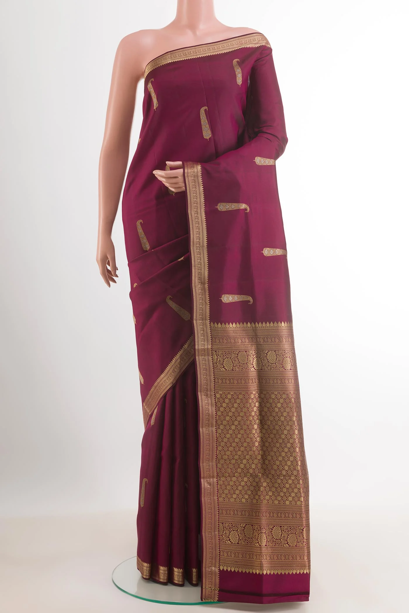 Magenta Soft Silk Saree