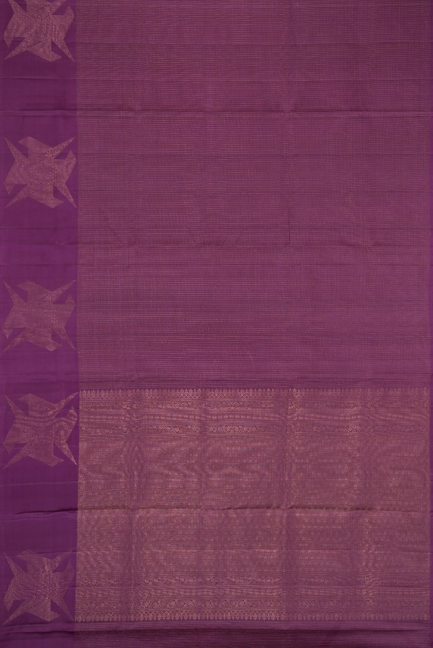Violet Soft Silk Saree - Image 6