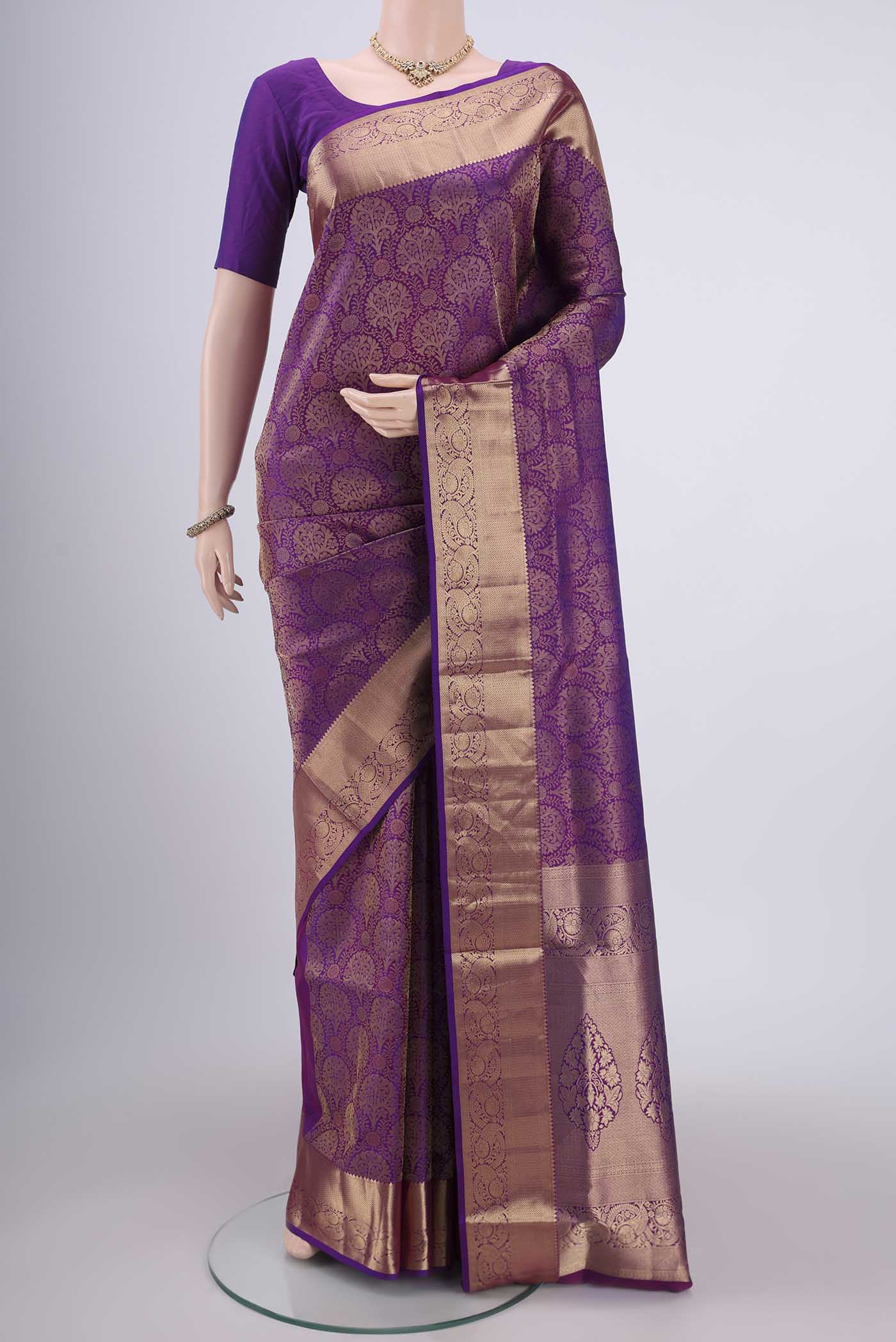 Purple Soft Silk Saree