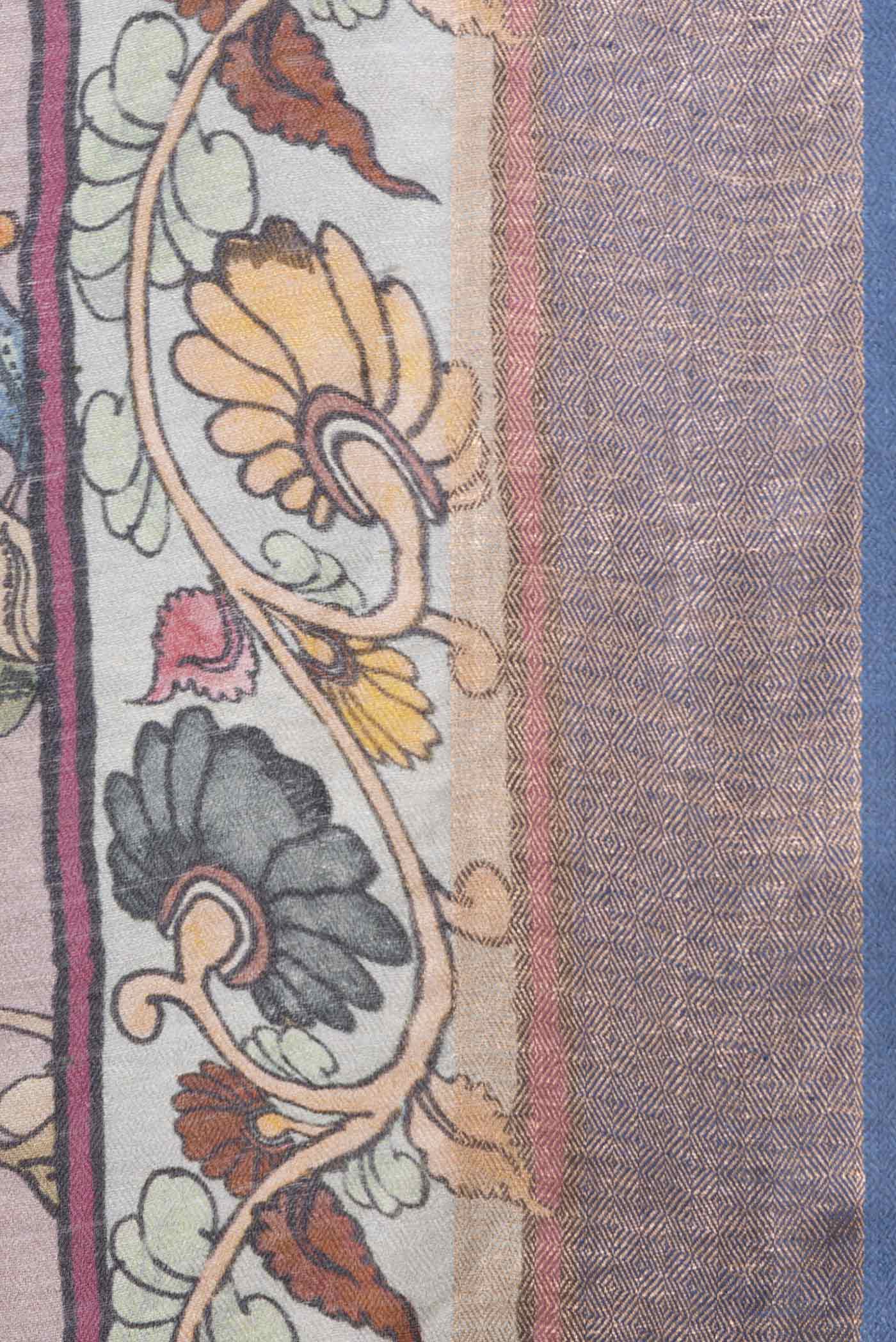 Lilac Tussar Saree - Image 3
