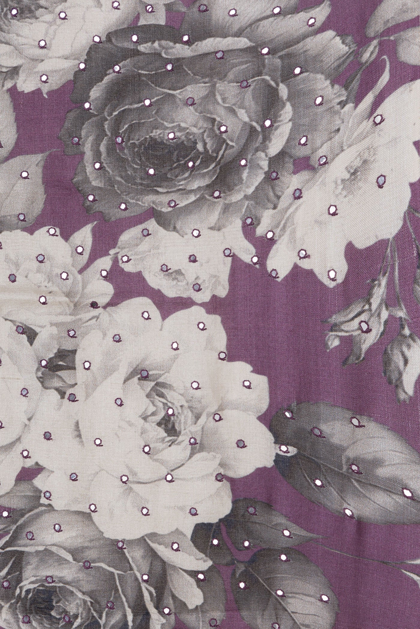 Purple Tussar Silk Saree - Image 3