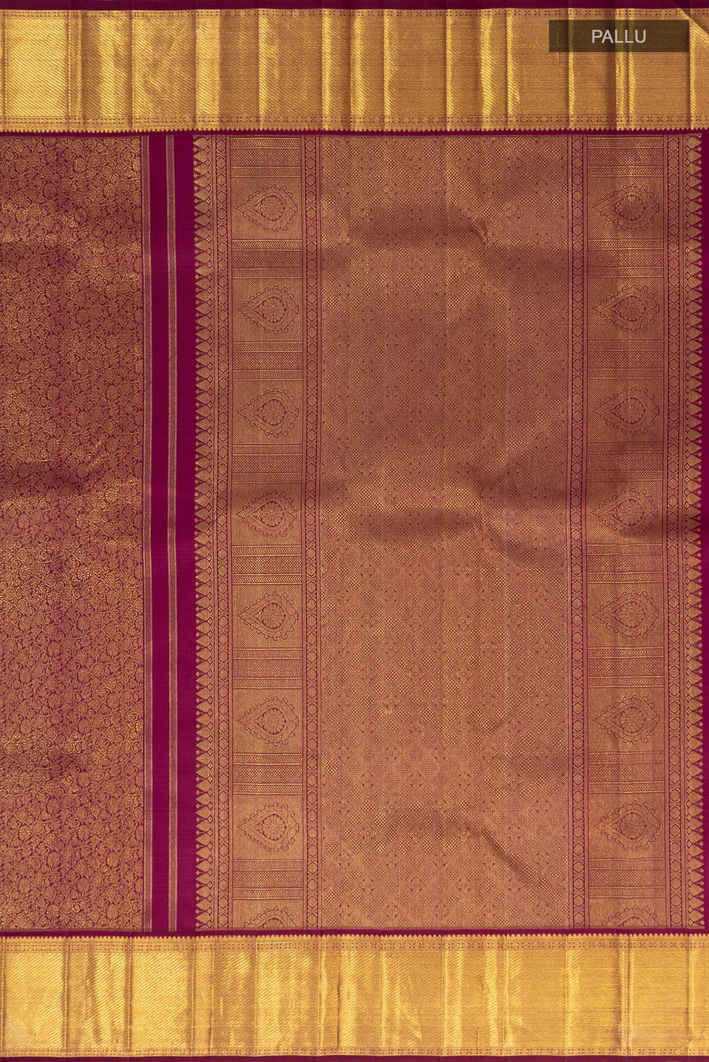 Purple Kanchipuram Silk Saree - Image 6
