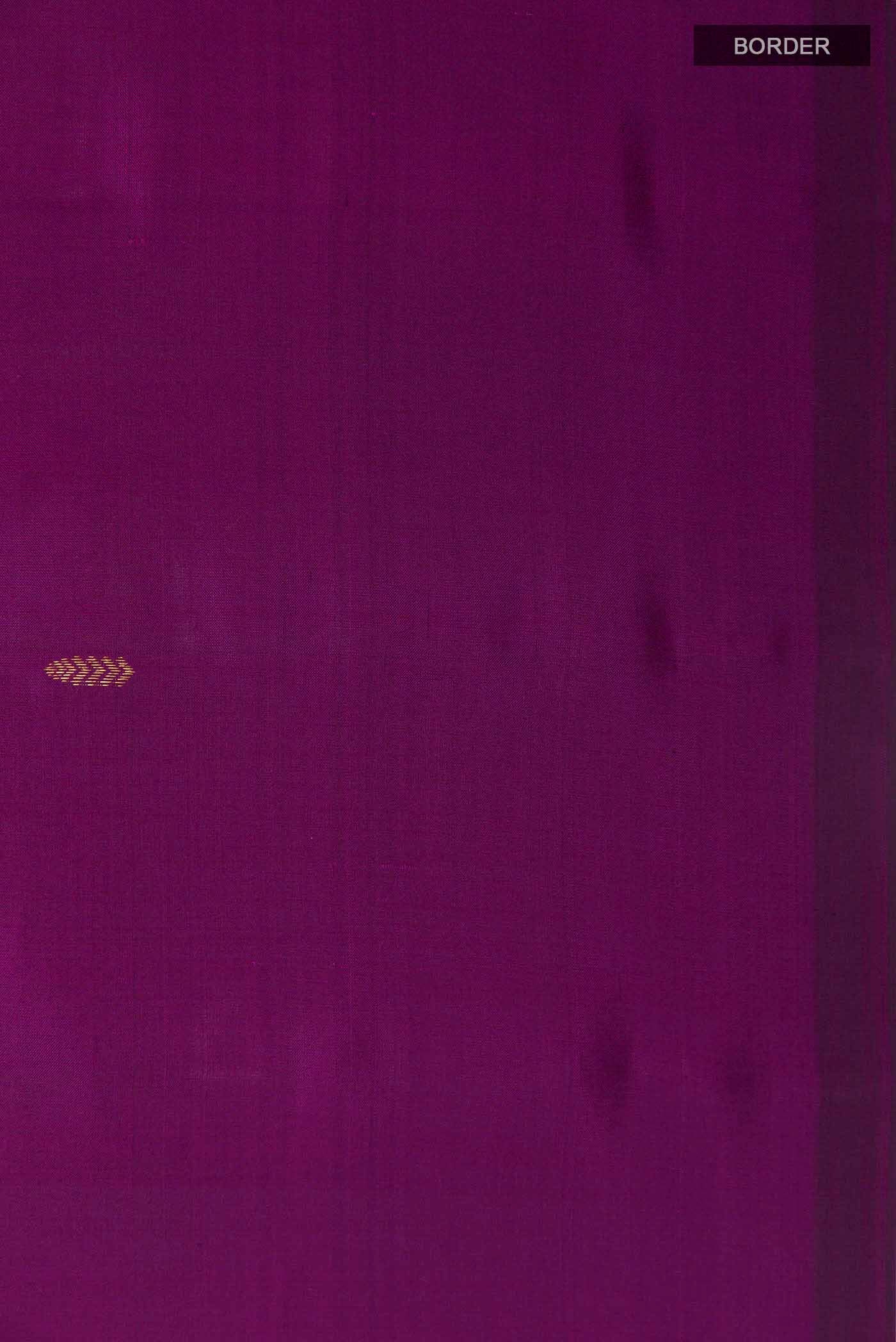 Purple Kanchipuram Silk Saree - Image 3