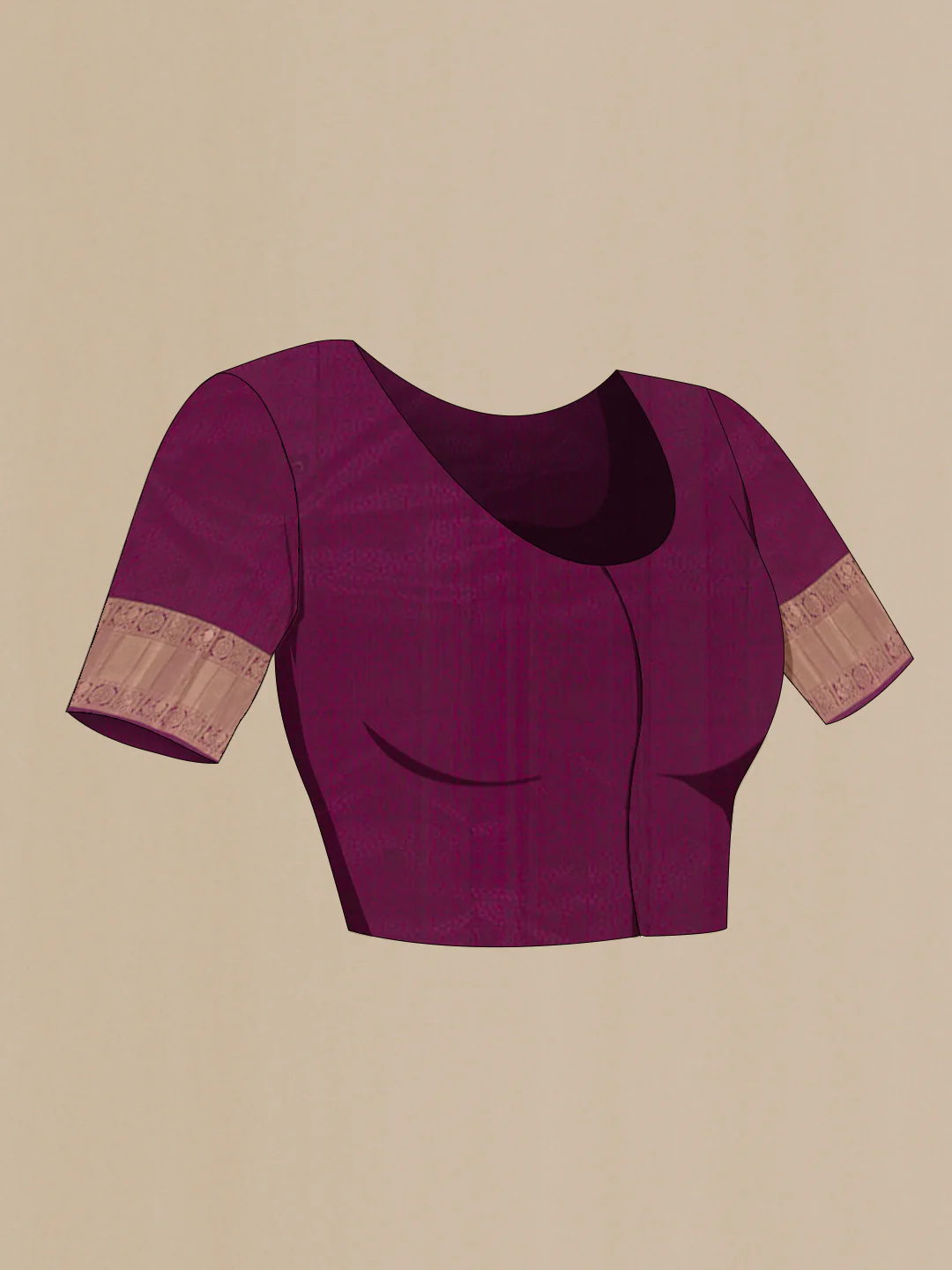 Purple Kanchipuram Silk Saree - Image 2