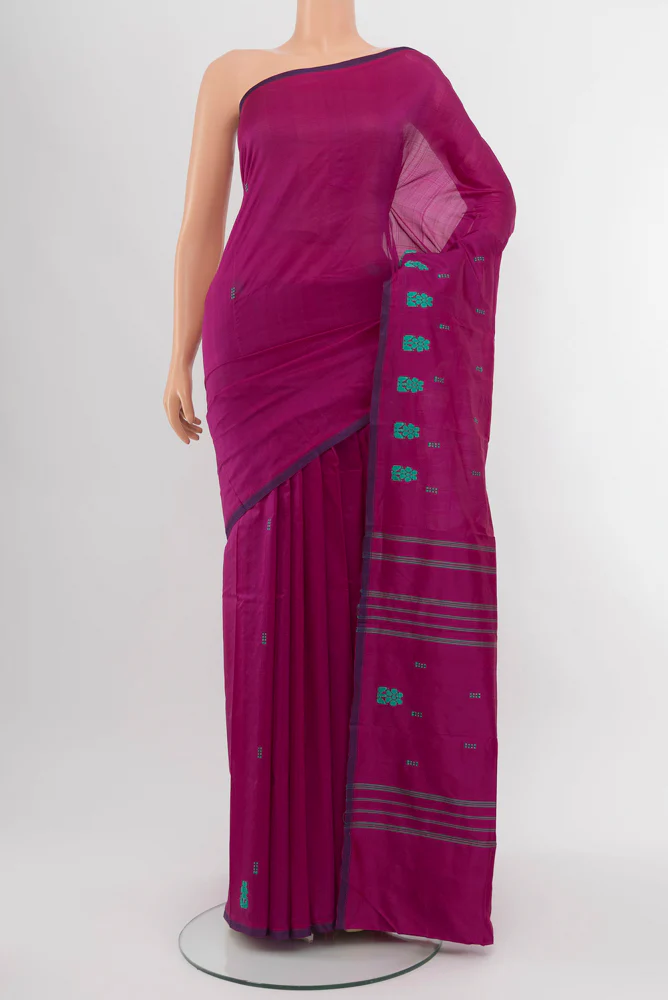 Magenta Kanchipuram Silk Saree