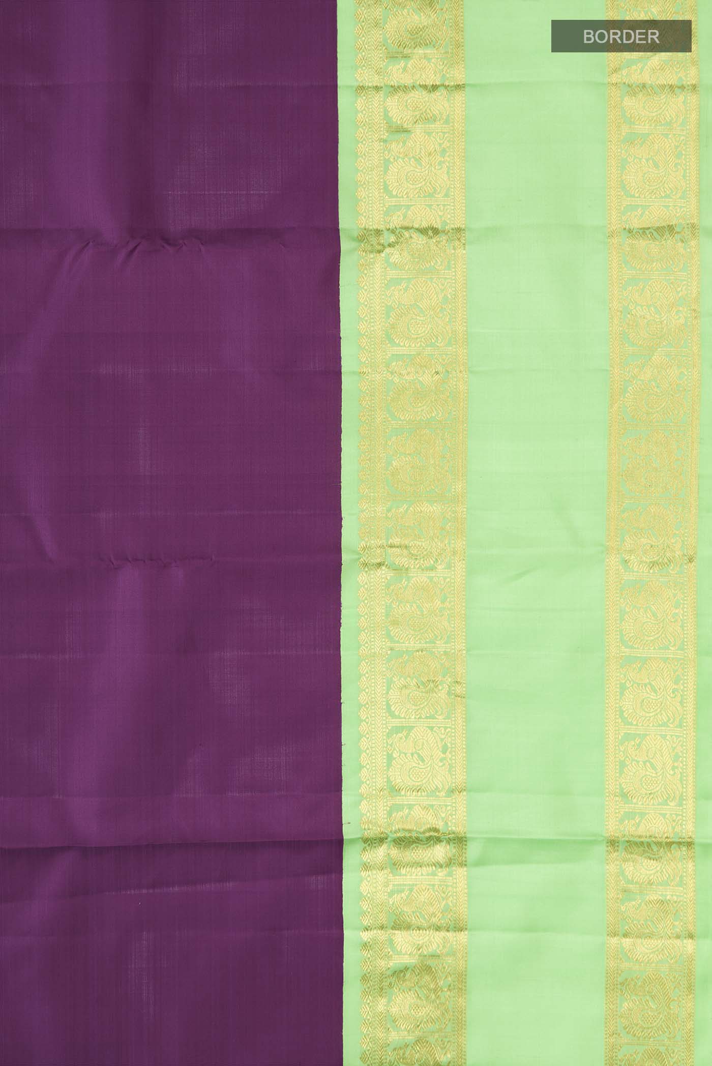 Purple Kanjivaram Silk Saree - Image 3