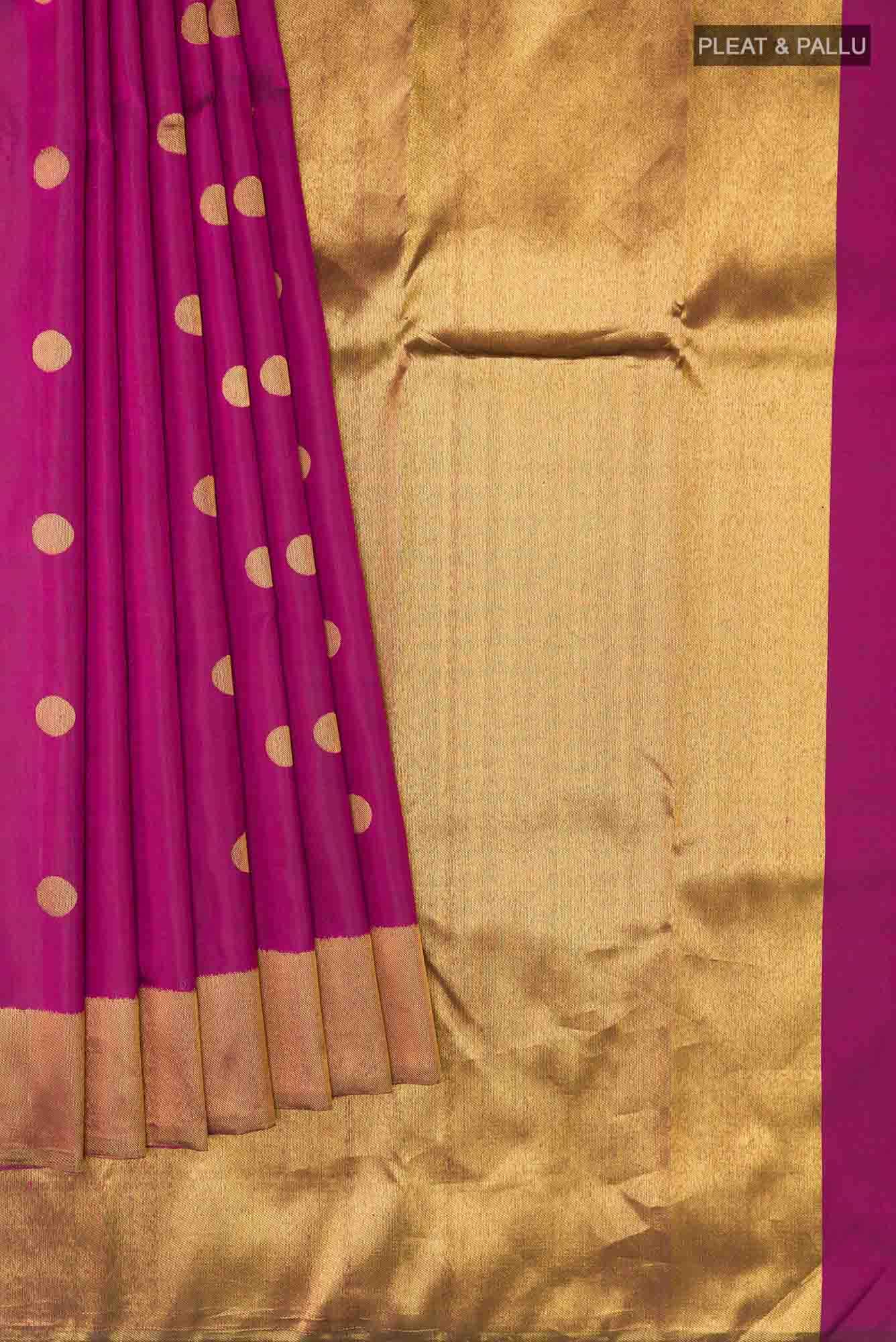 Purple Kanjivaram Silk Saree - Image 2
