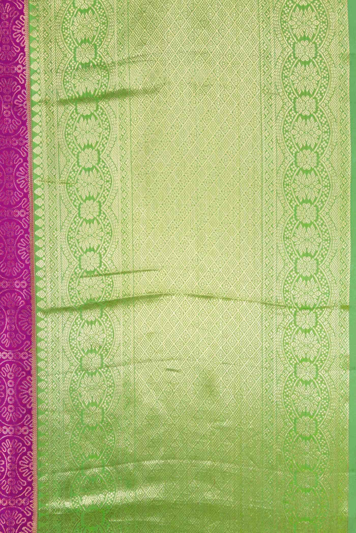 Purple Kanchipuram Silk Saree - Image 5