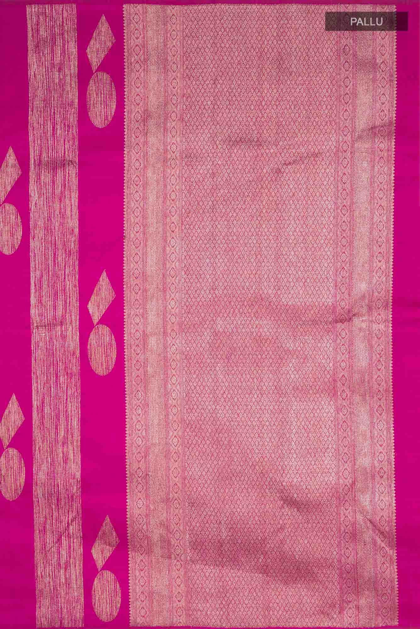Magenta Kanjivaram Silk Saree - Image 5
