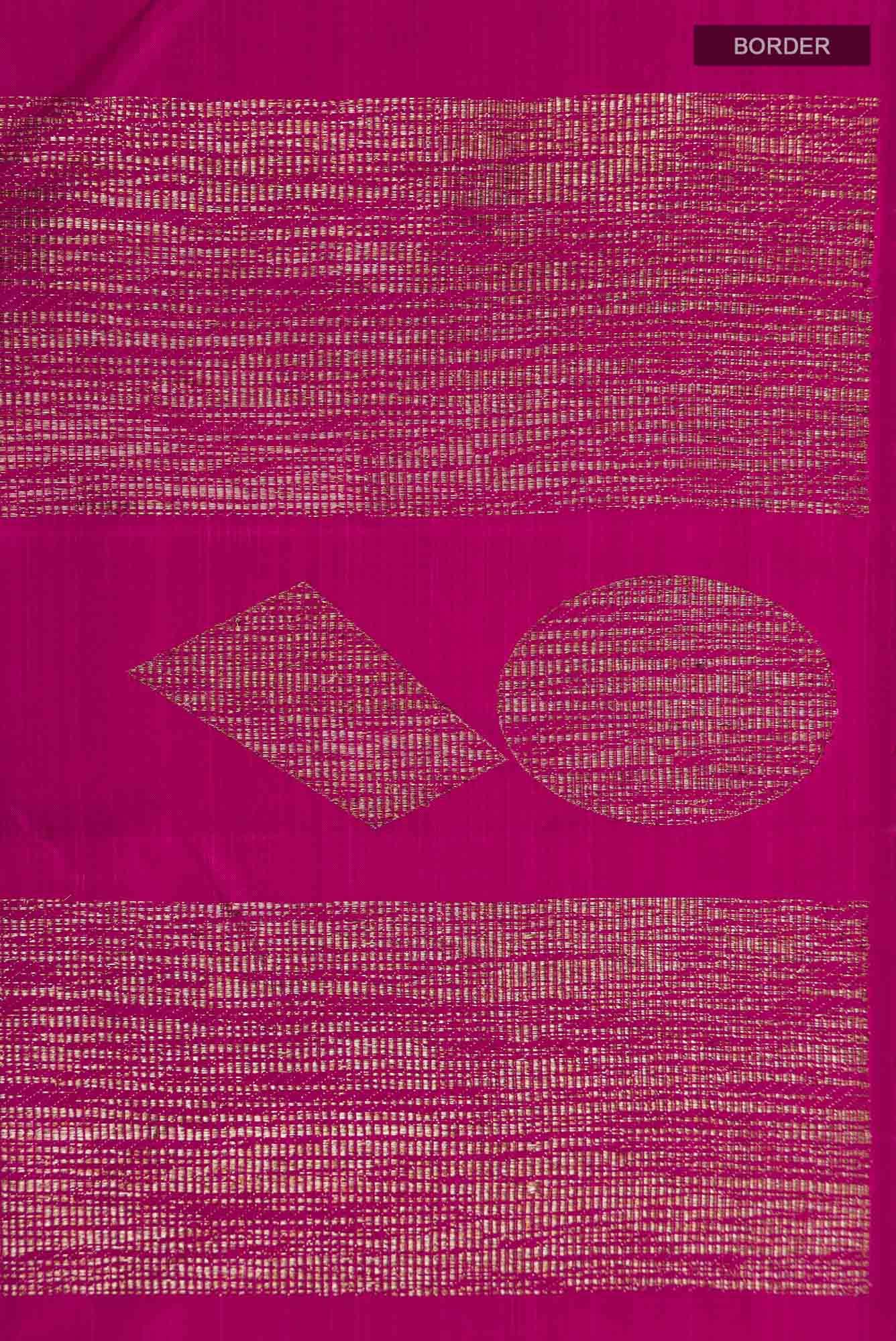 Magenta Kanjivaram Silk Saree - Image 6