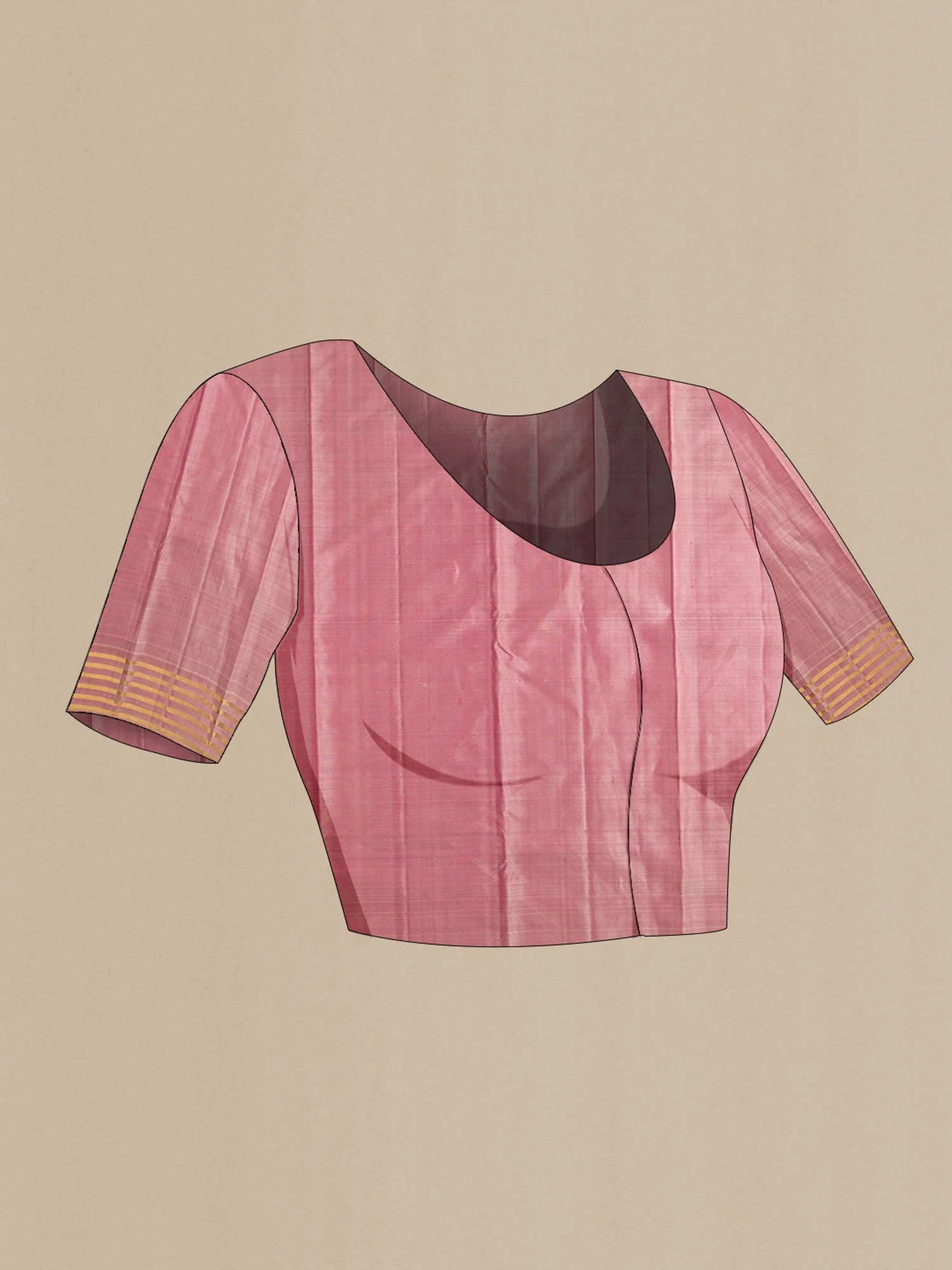Maroon Kanjivaram Silk Saree - Image 6