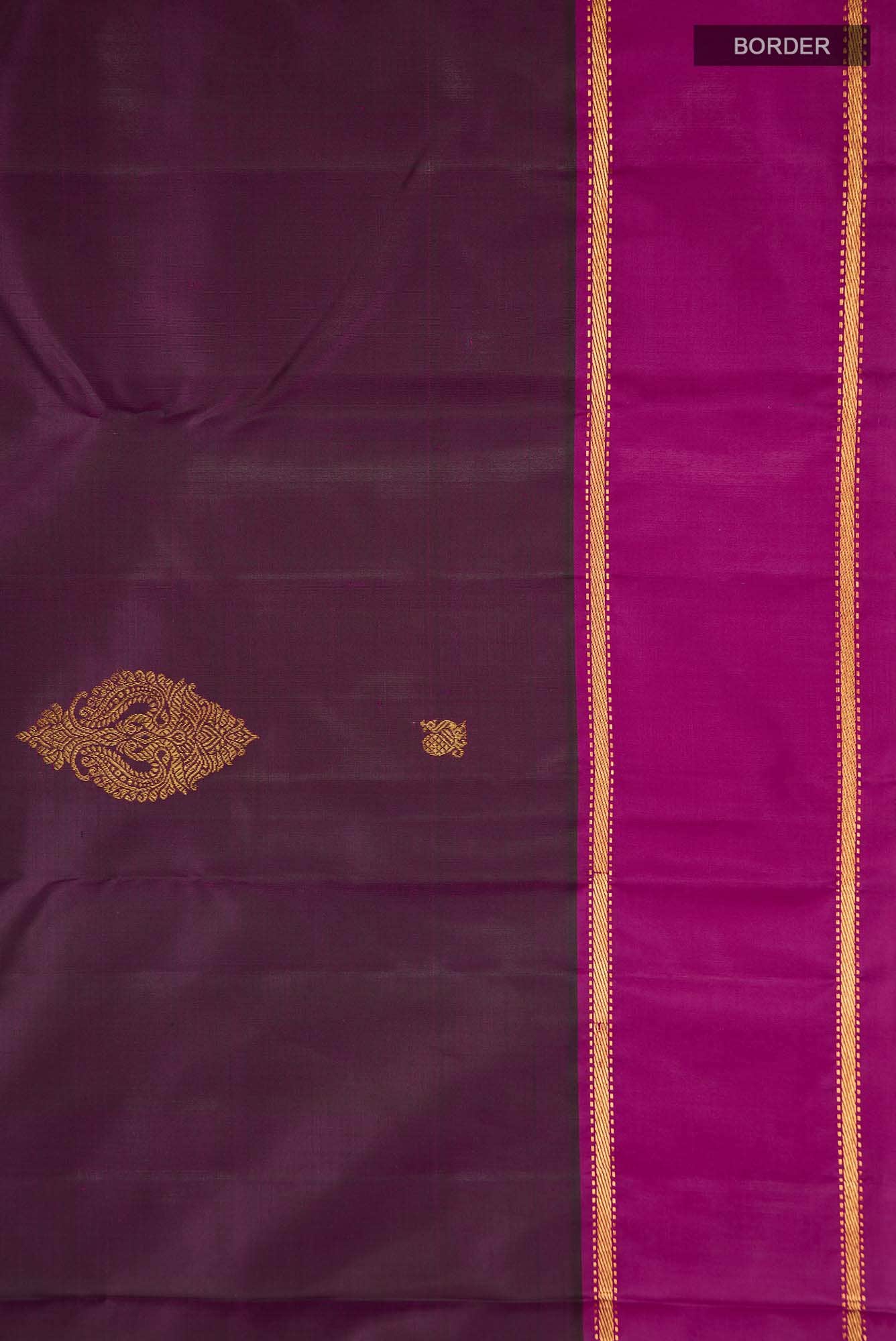Purple Kanchipuram Silk Saree - Image 5