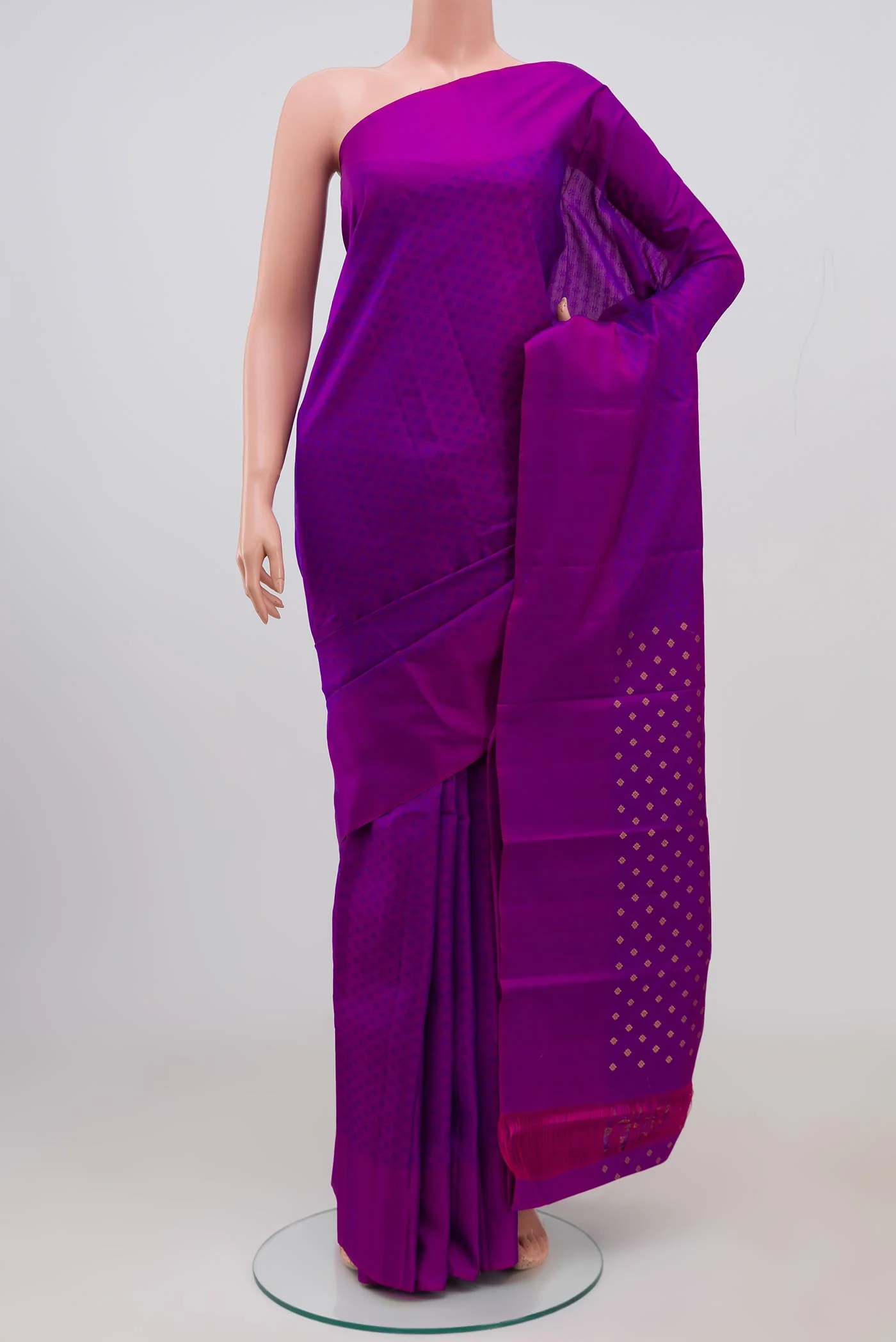 Purple Kanjivaram Silk Saree