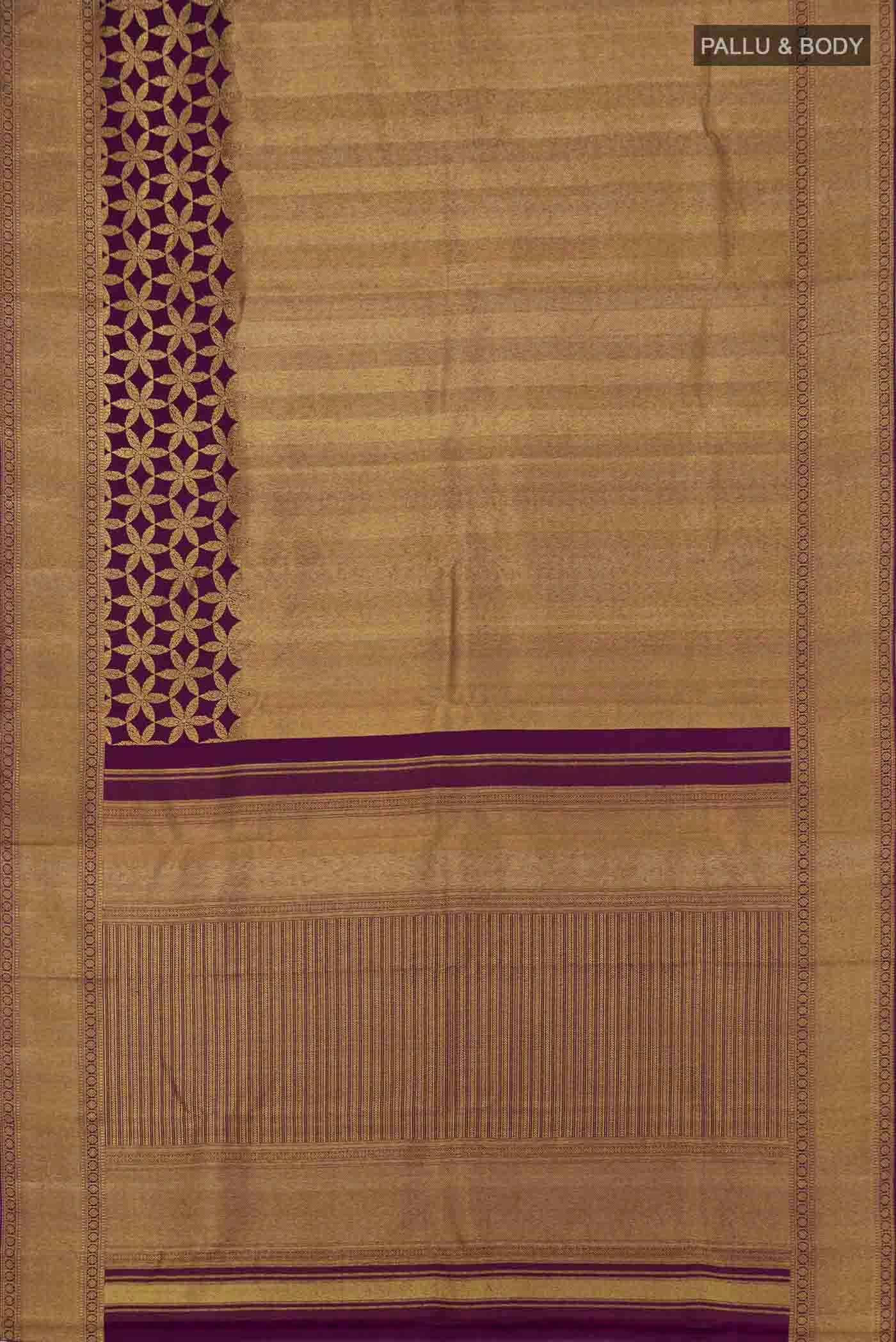 Purple Kanjivaram Silk Saree - Image 5