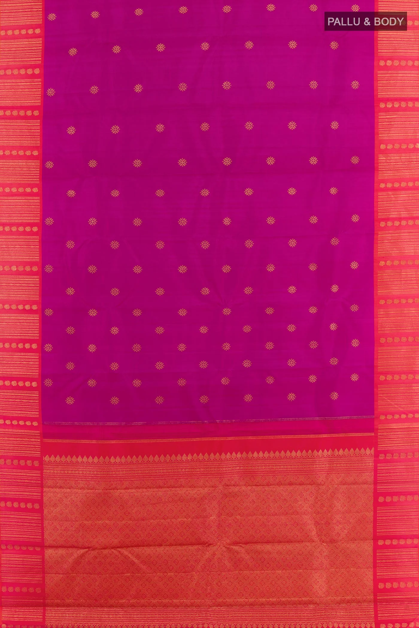 Purple Kanjivaram Silk Saree - Image 3