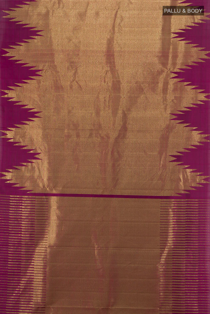 Purple Kanjivaram Silk Saree - Image 5