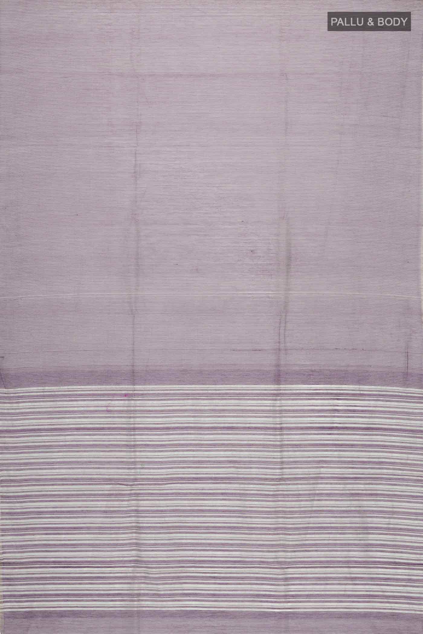 Purple Maheshwari Silk Cotton Saree - Image 2
