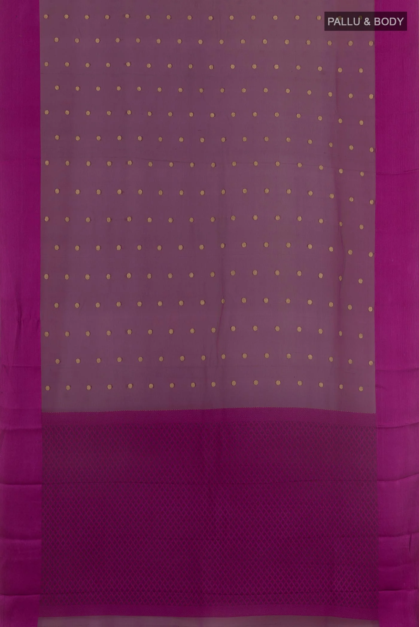 Purple Mysore Georgette Saree - Image 3