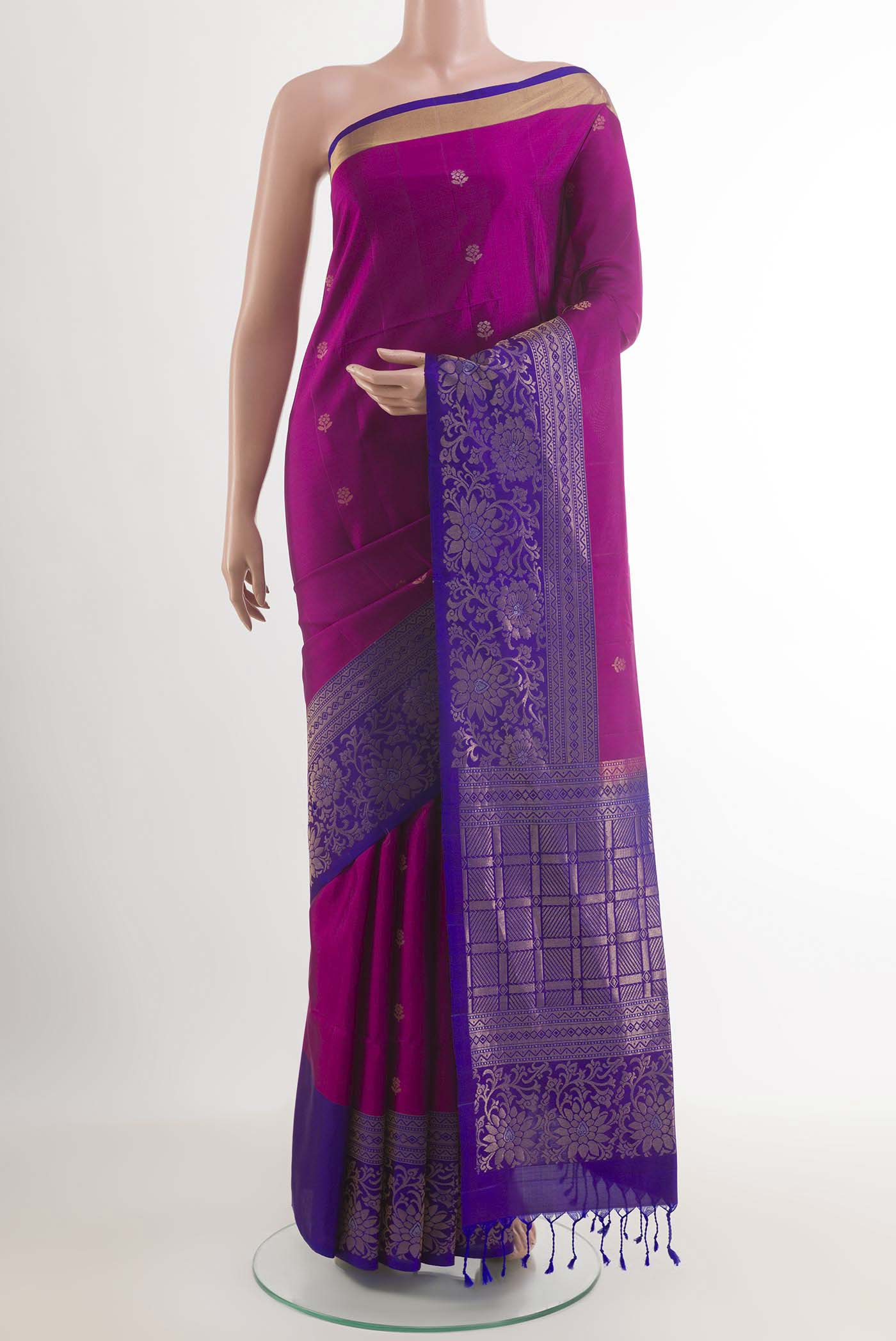 Magenta Soft Silk Saree