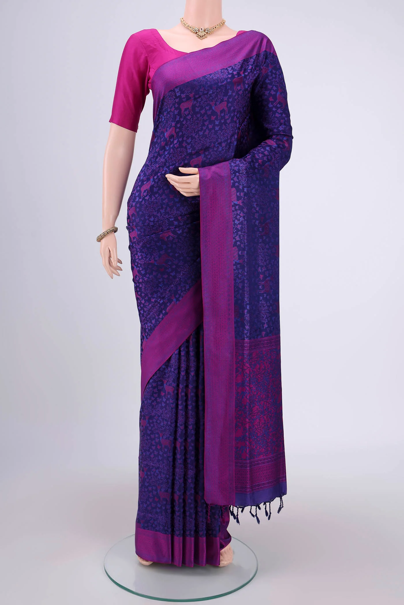 Dark Blue Soft Silk Saree