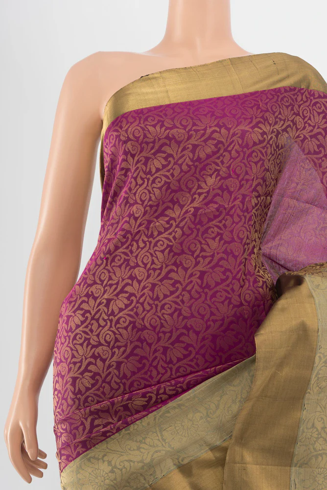 Purple Soft Silk Saree - Image 2