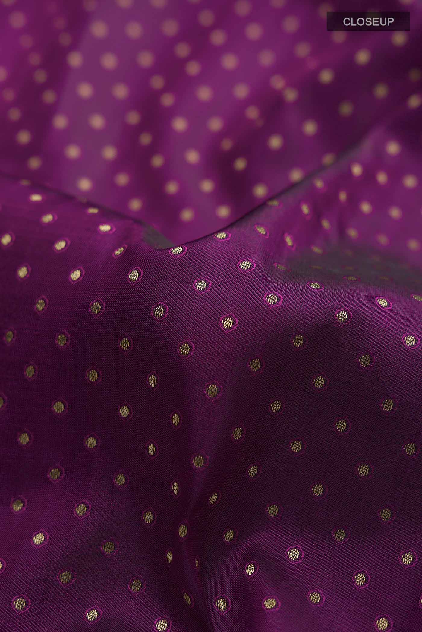 Purple Soft Silk Saree - Image 2