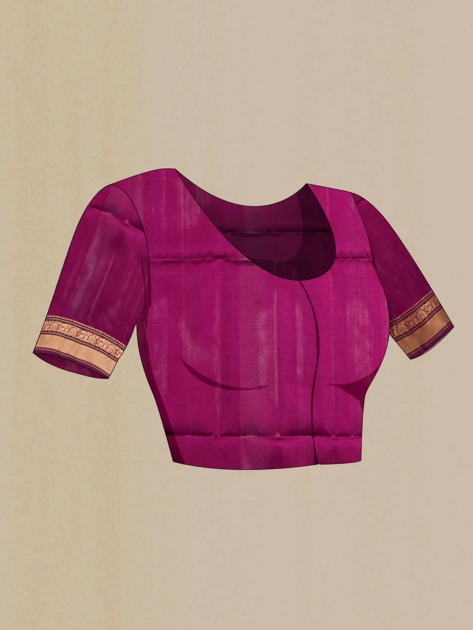 Purple Soft Silk Saree - Image 5