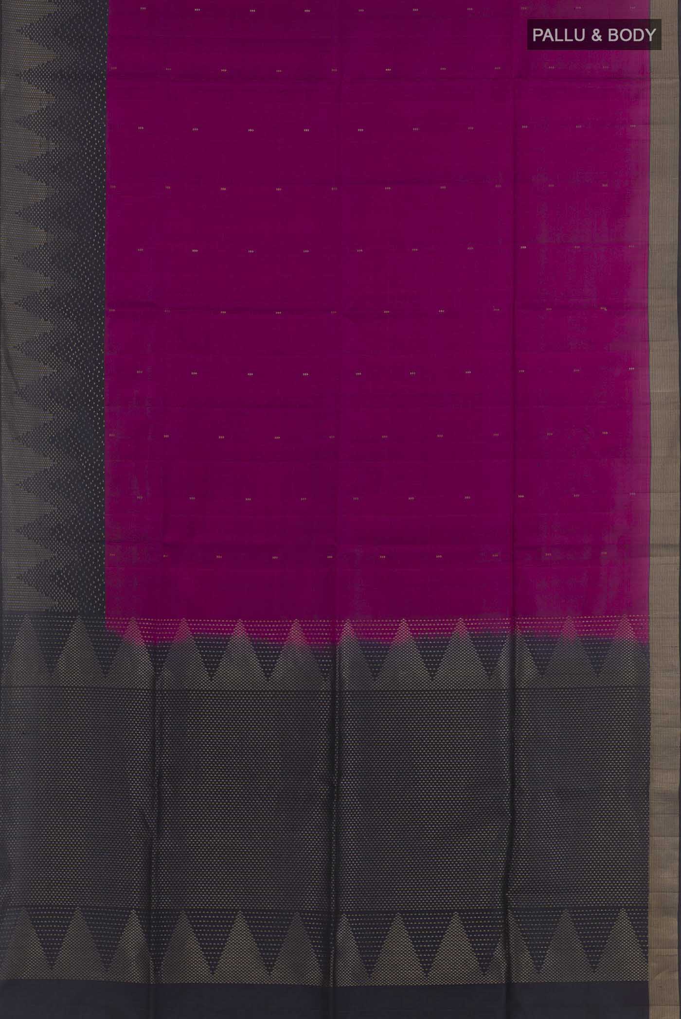 Purple Soft Silk Saree - Image 3