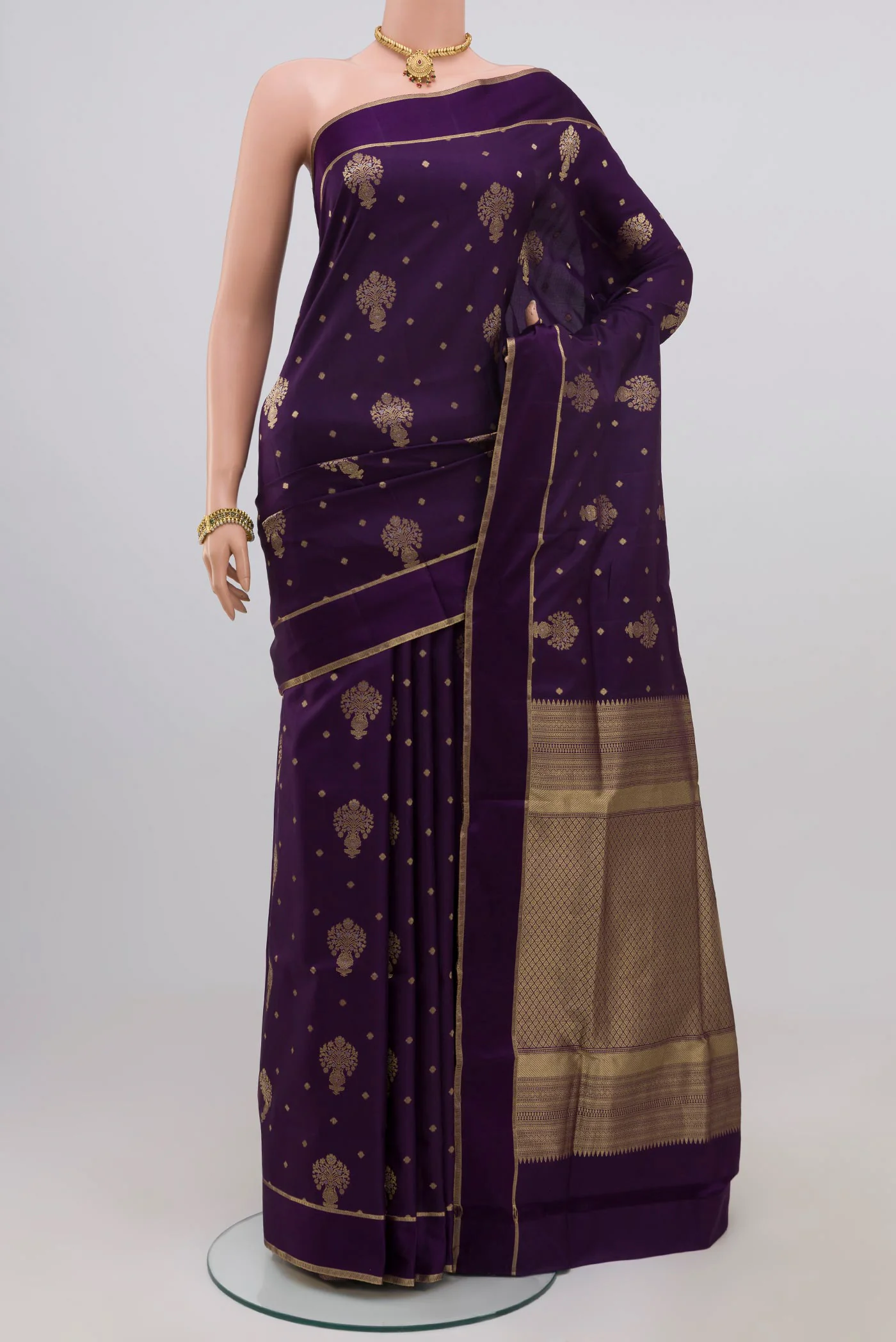 Purple Soft Silk Saree