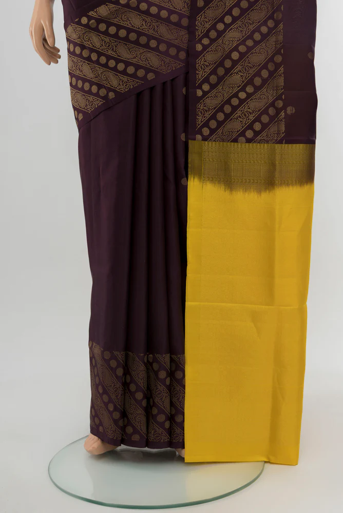 Purple Soft Silk Saree - Image 3