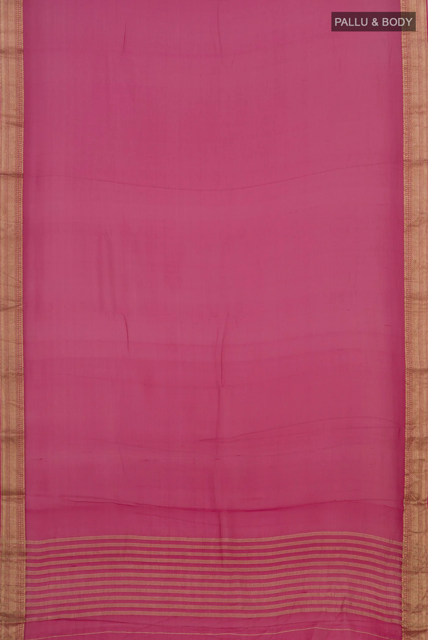 Pink Mysore Chiffon Saree - Image 3