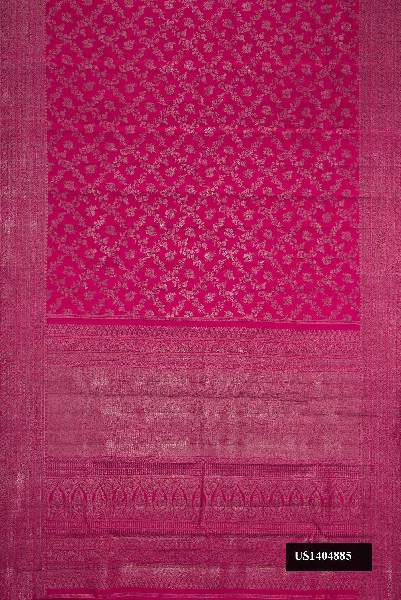 Rani Pink Dual Tone Kanchipuram Silk Saree
