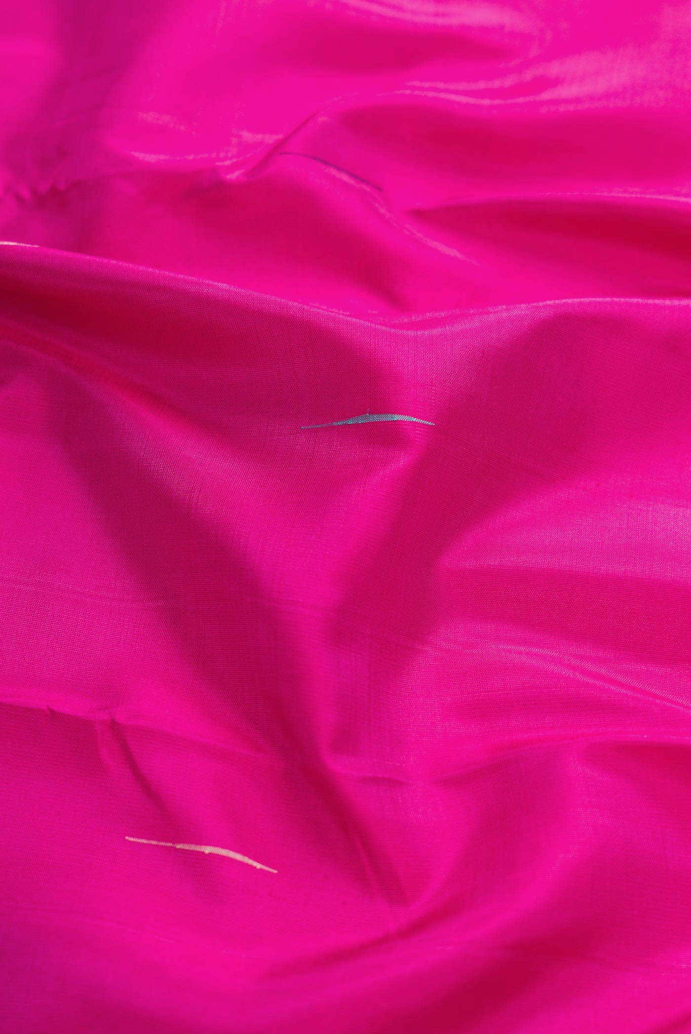 Rani Pink Dual Tone Kanjivaram Silk Saree - Image 3