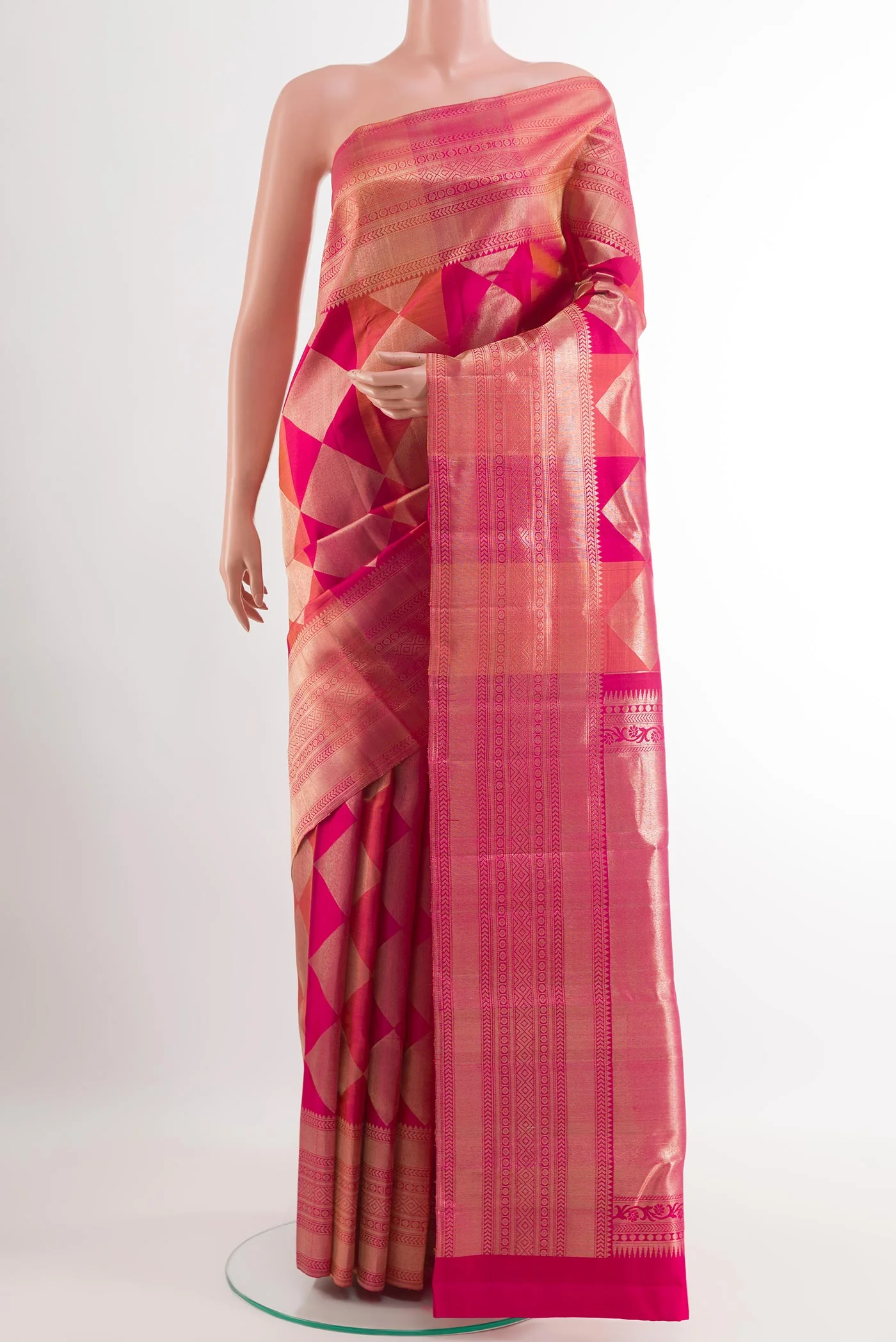 Multi Color Kanchipuram Silk Saree