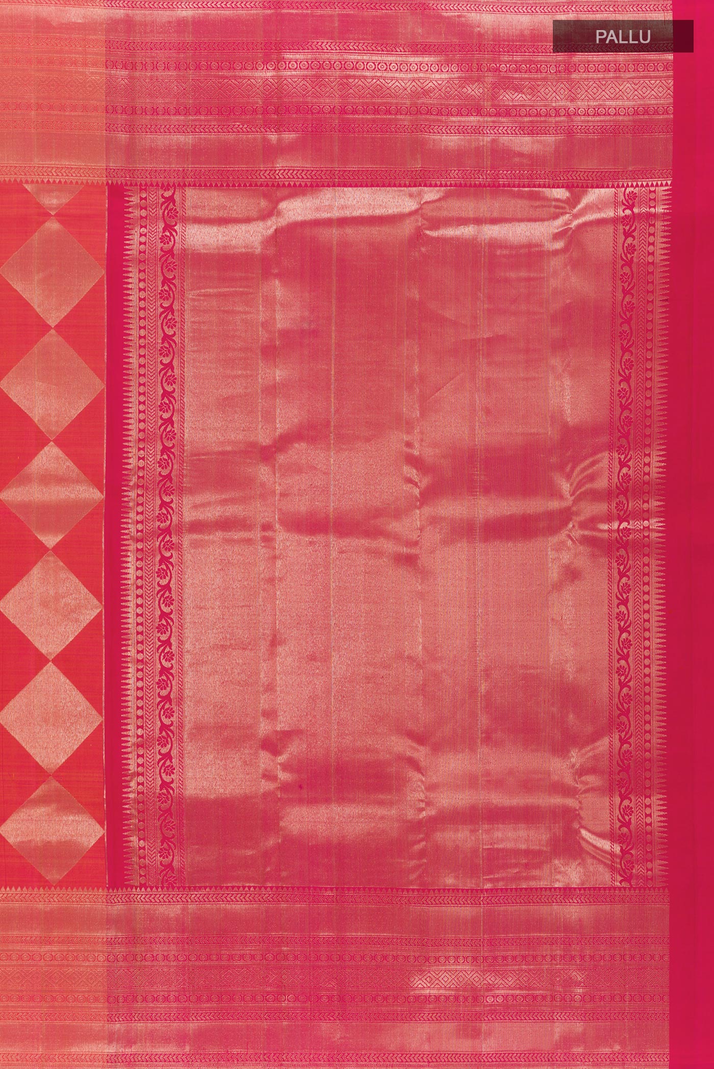 Multi Color Kanchipuram Silk Saree - Image 6